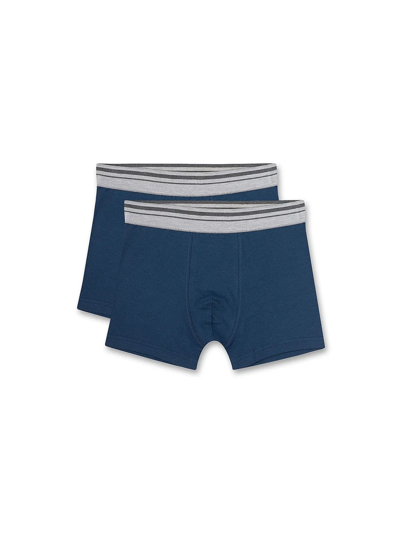 SANETTA | Jungen Pants  2er Pkg. WORDING | dunkelblau