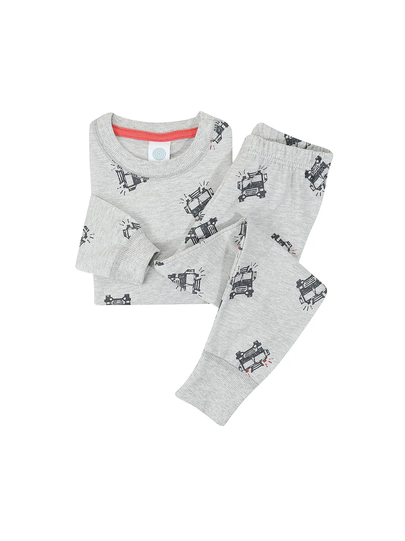 SANETTA | Jungen Pyjama  | hellgrau