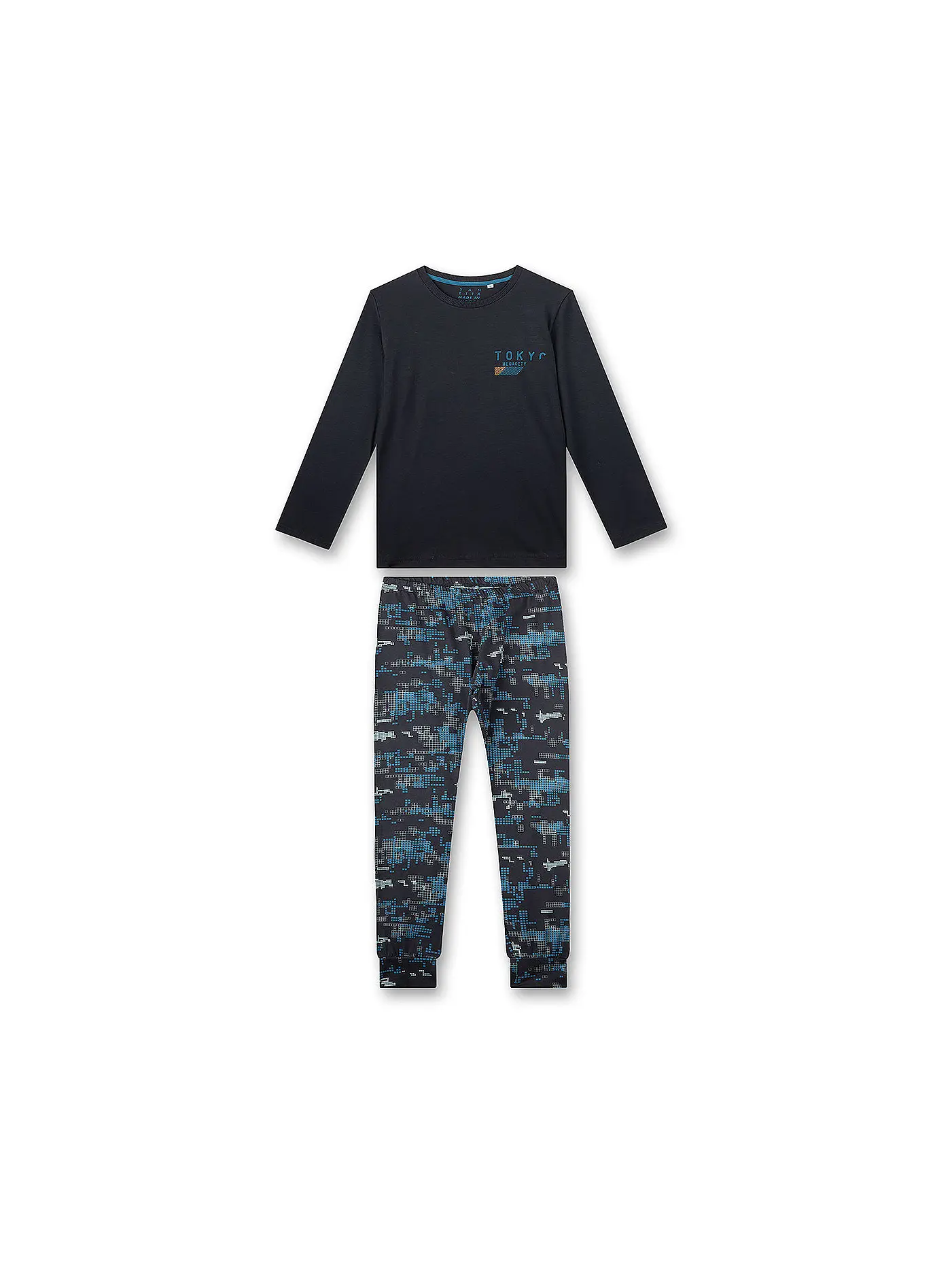 SANETTA | Jungen Pyjama  | grau