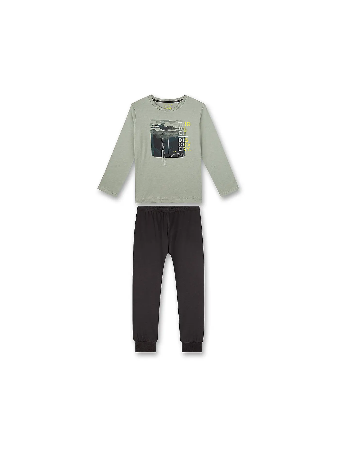 SANETTA | Jungen Pyjama  | grau