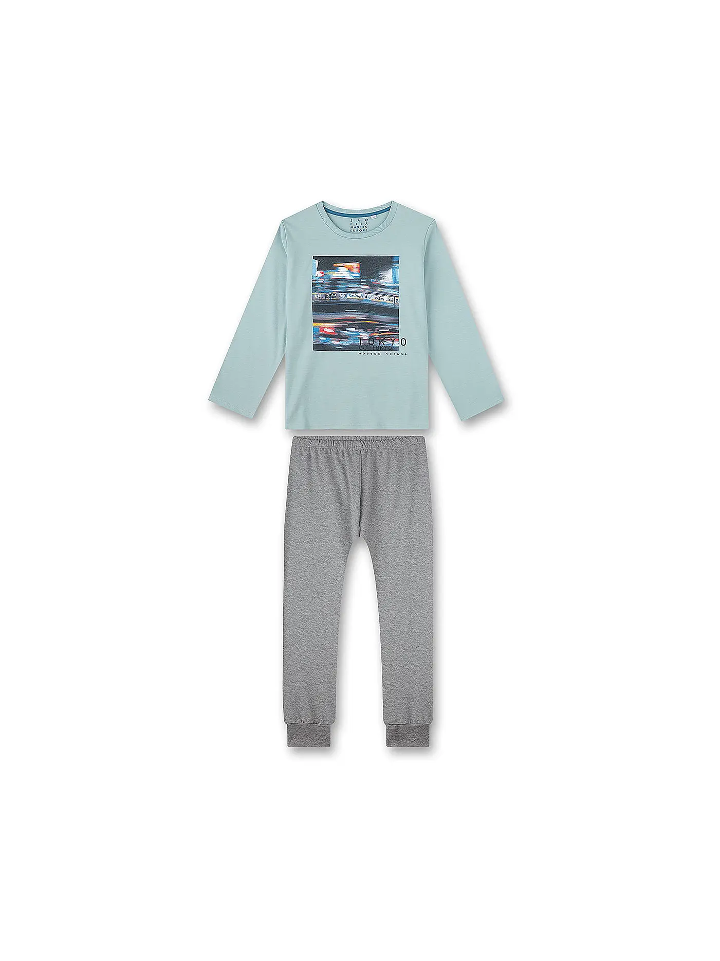 SANETTA | Jungen Pyjama  | hellgrün