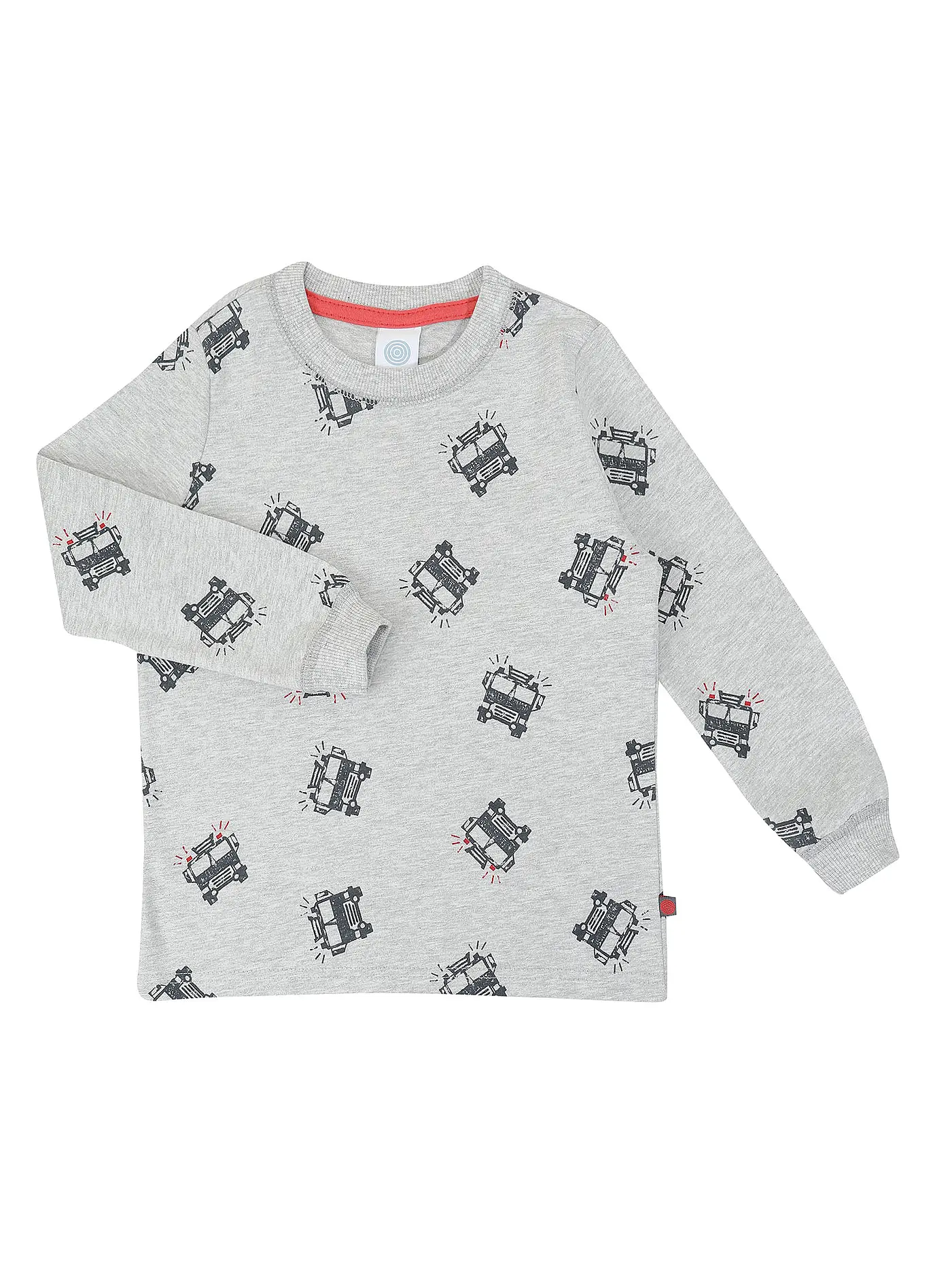 SANETTA | Jungen Pyjama  | hellgrau