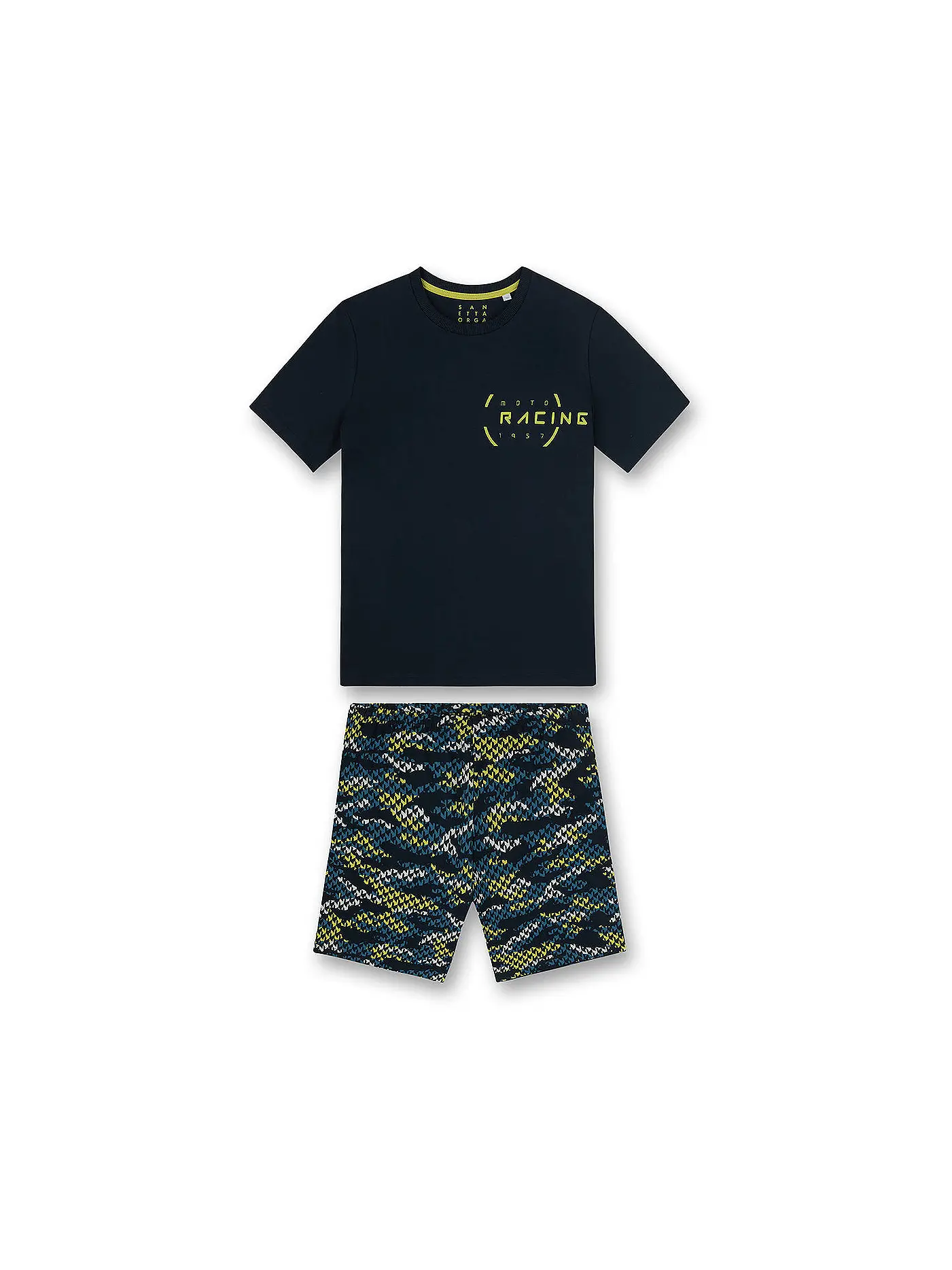 SANETTA | Jungen Pyjama | dunkelblau