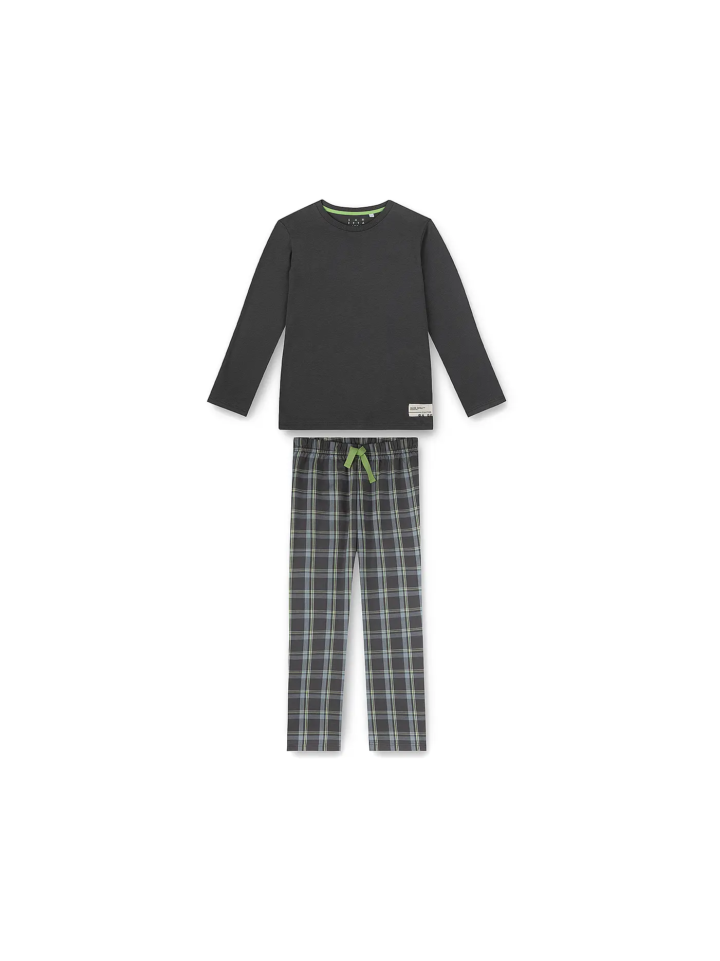SANETTA | Jungen Pyjama | grau