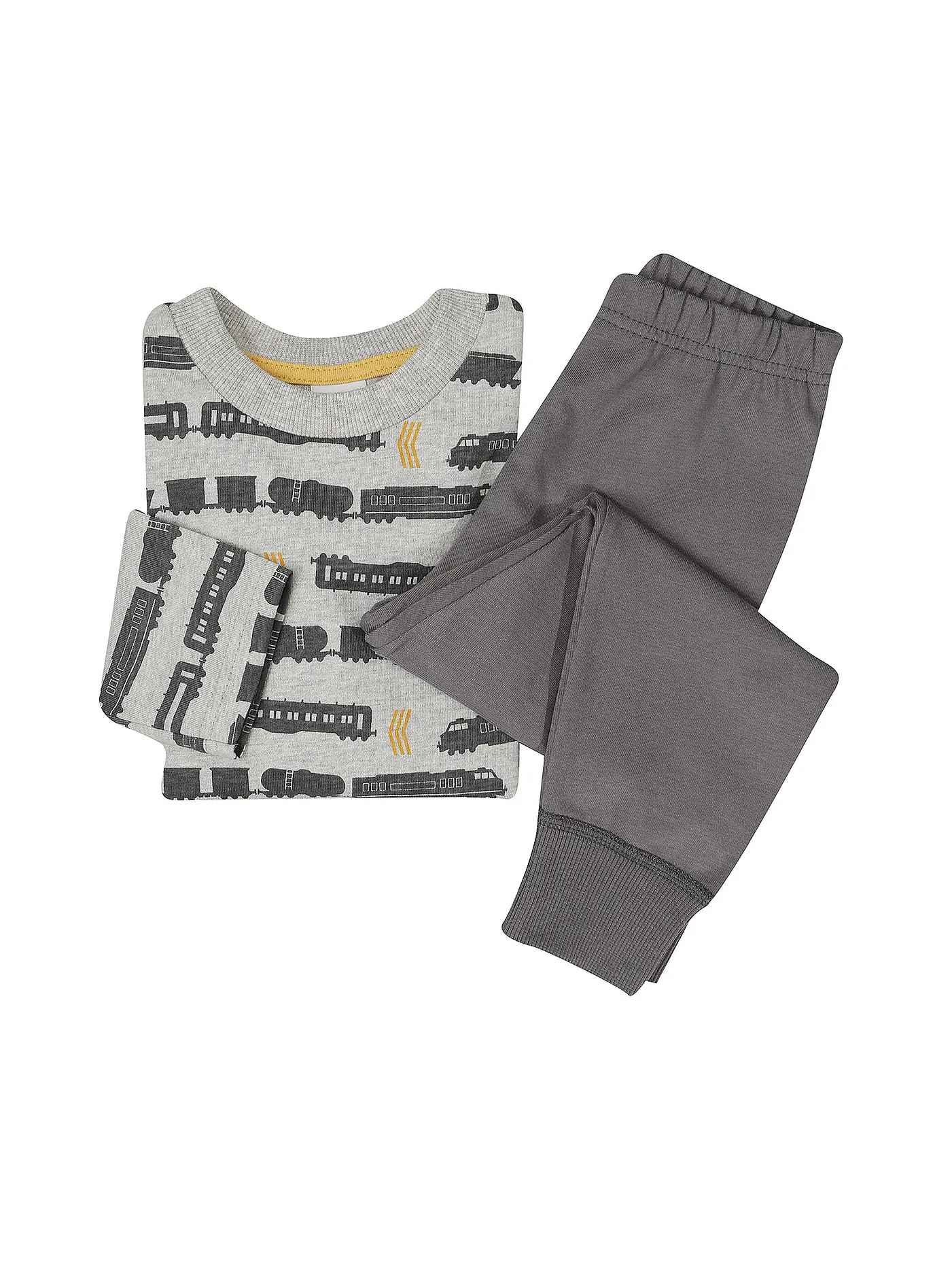 SANETTA | Jungen Pyjama | hellgrau