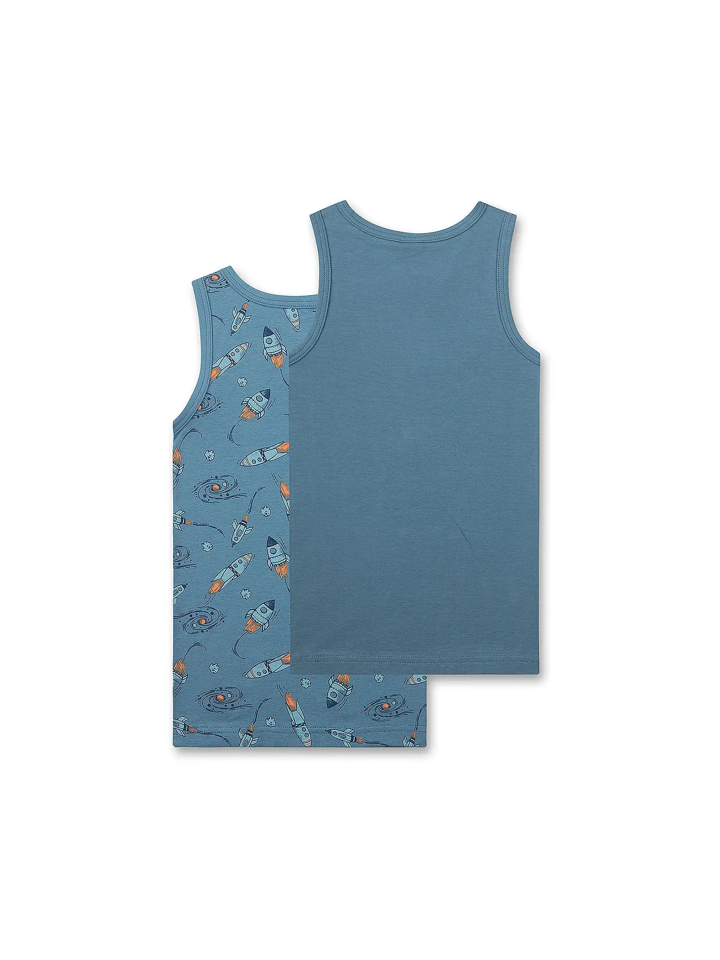 SANETTA | Jungen Shirt 2er Pkg.  | blau
