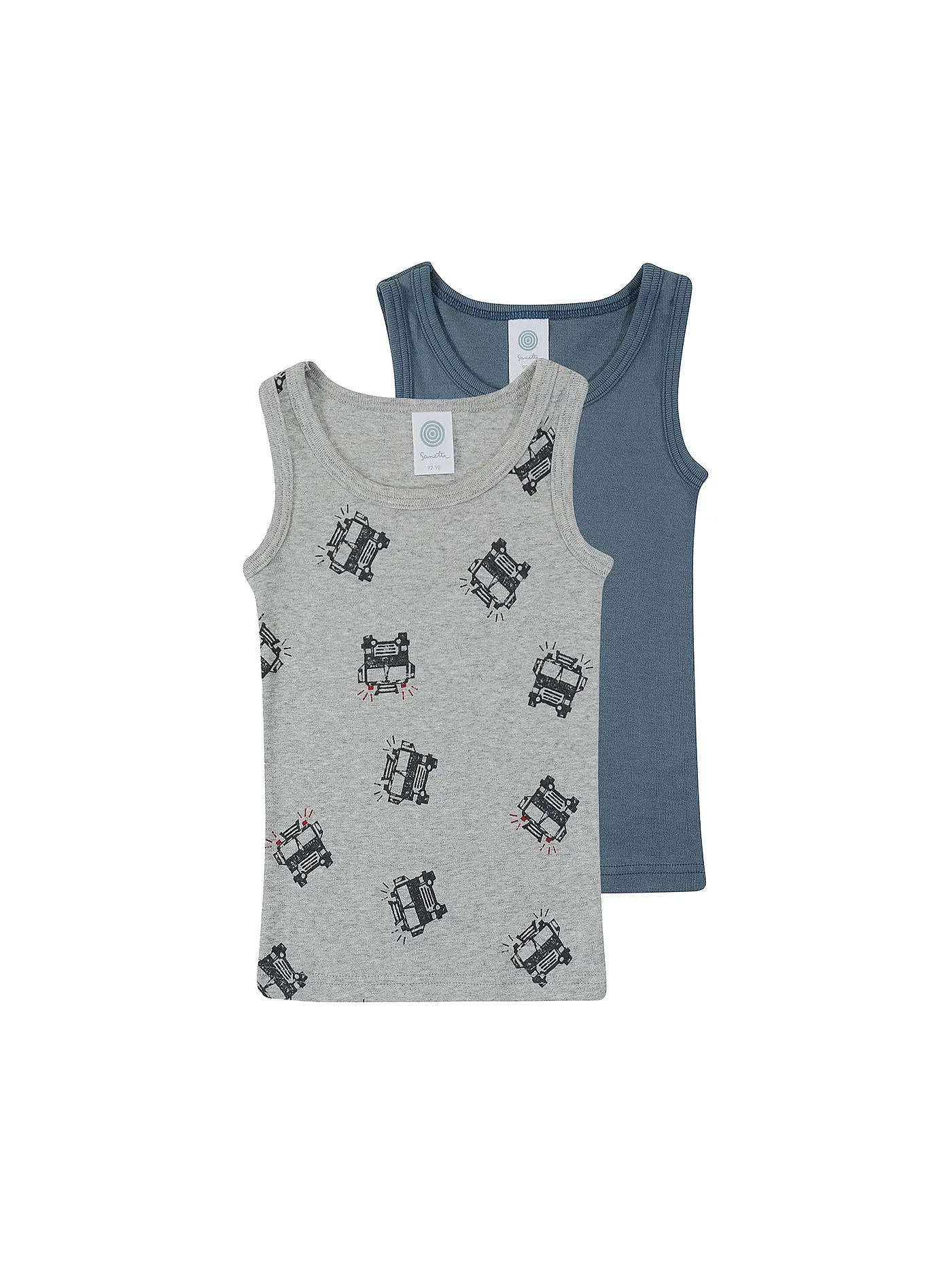 SANETTA | Jungen Unterhemd 2er Pkg | blau