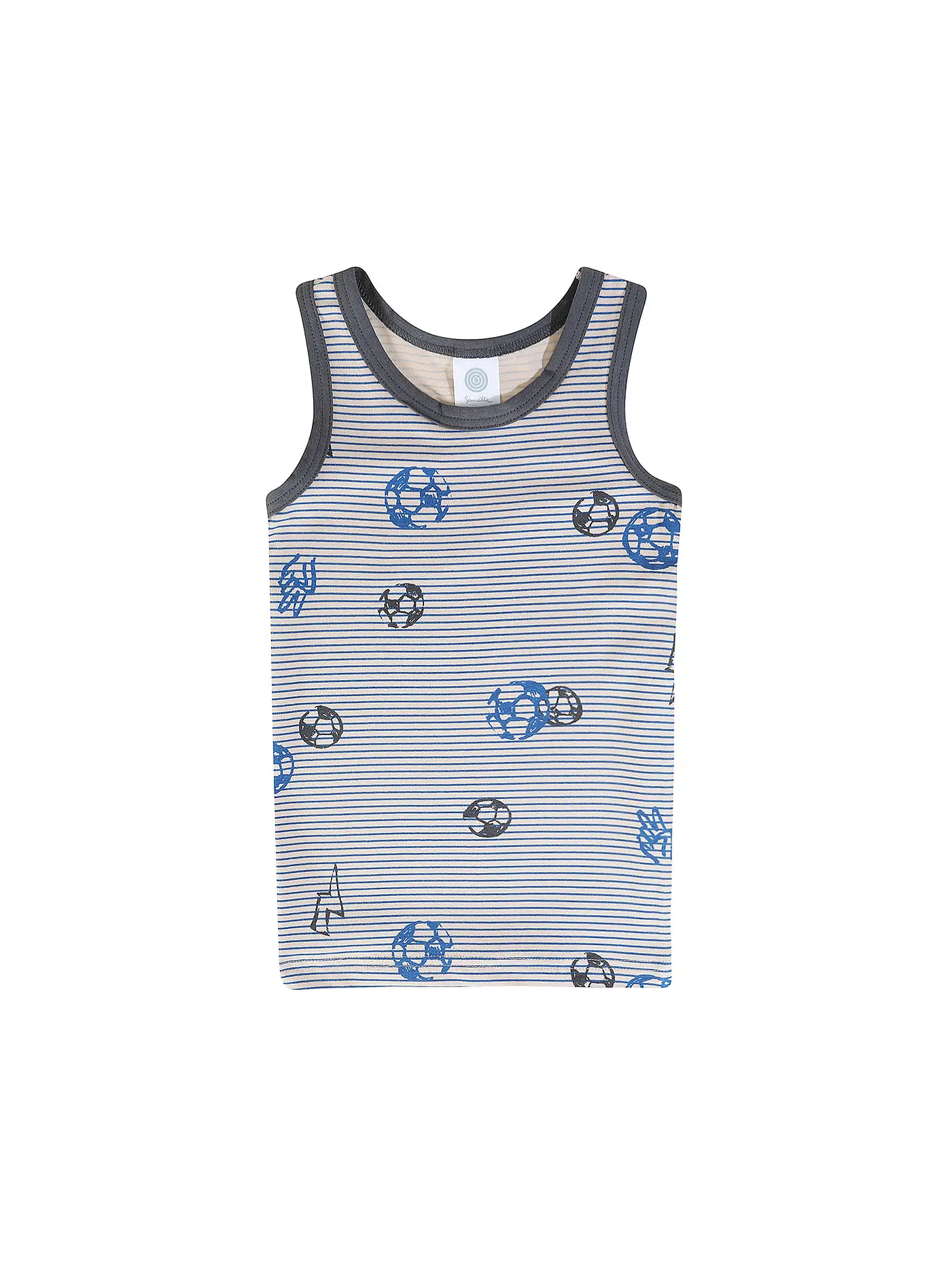 SANETTA | Jungen Unterhemd | grau