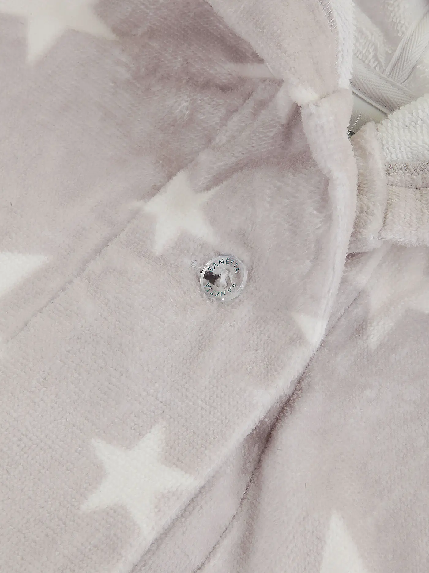 SANETTA | Kinder Bademantel "Stars" | grau