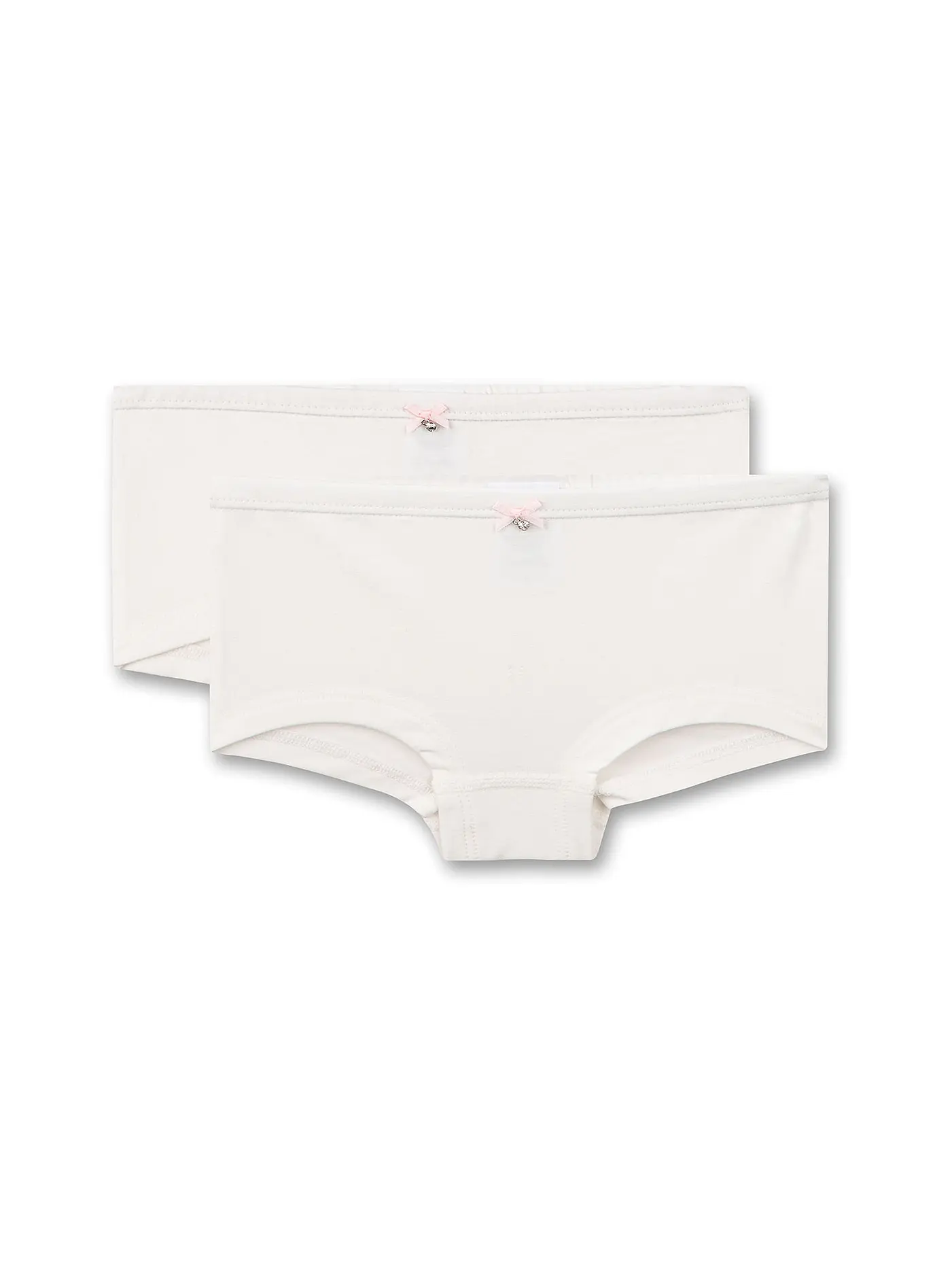 SANETTA | Mädchen Pants 2er Pkg. white pebb  | creme