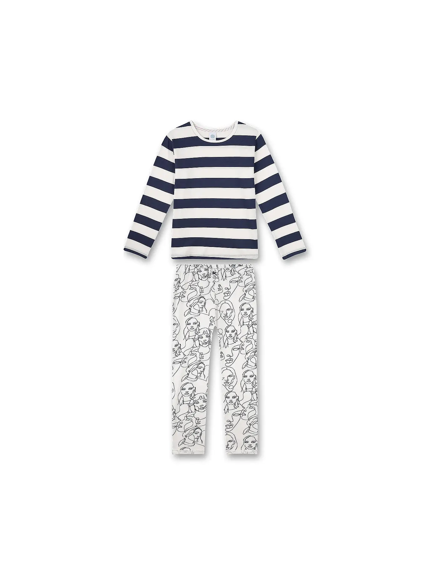 SANETTA | Mädchen Pyjama | blau