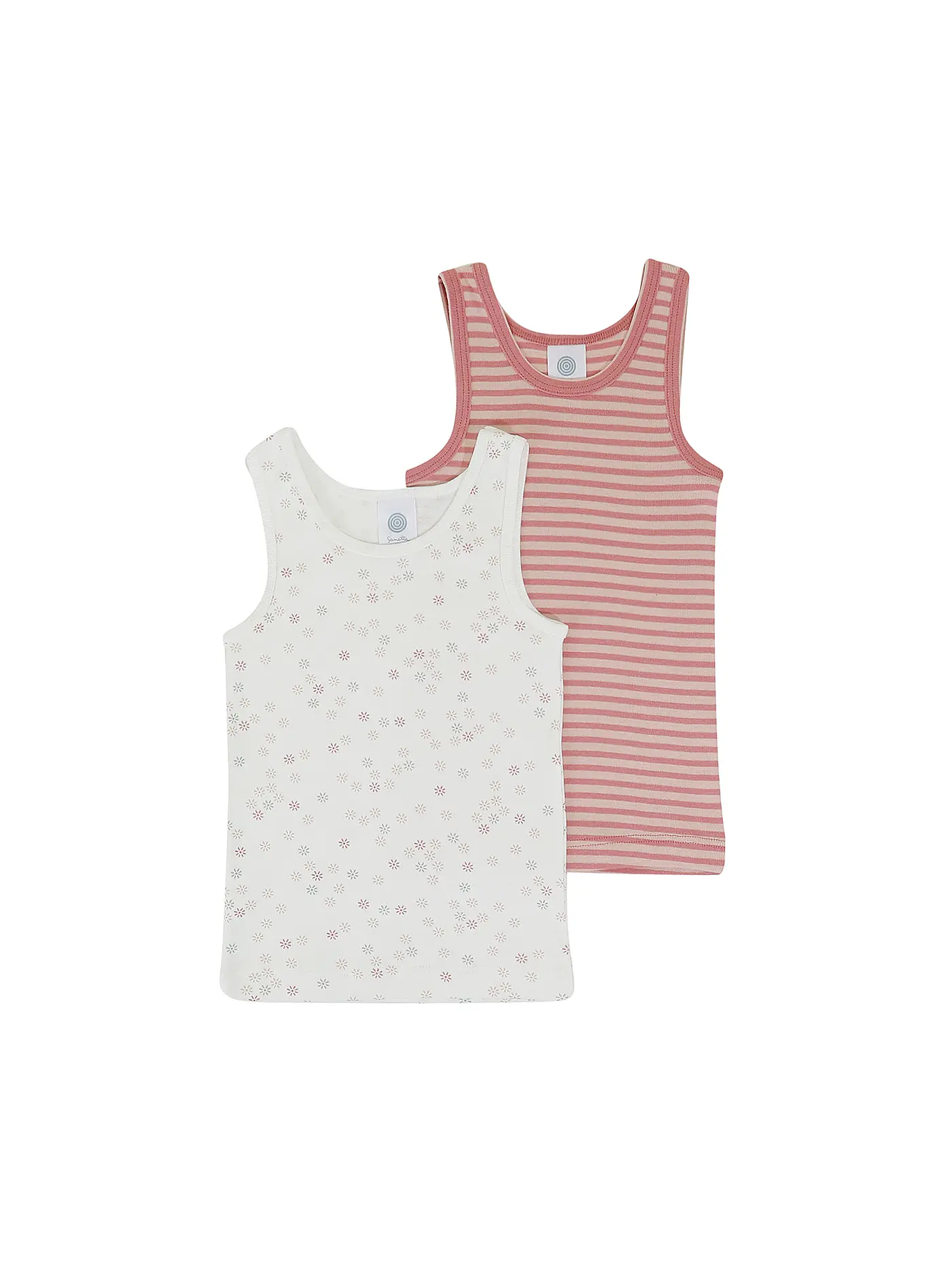 SANETTA | Mädchen Shirt 2er Pkg  | weiss