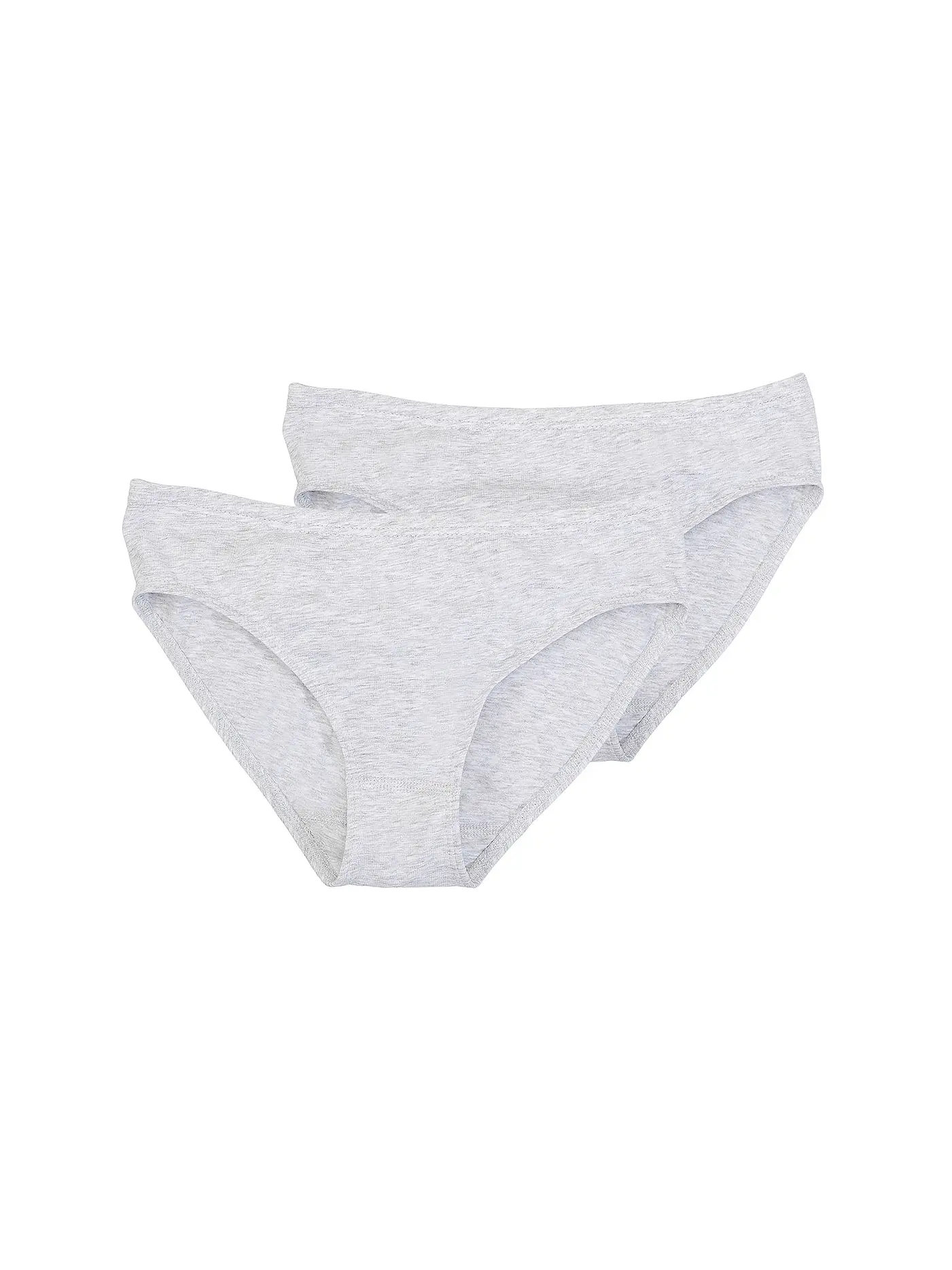SANETTA | Mädchen Slip 2-er Pkg. hellgrau | grau
