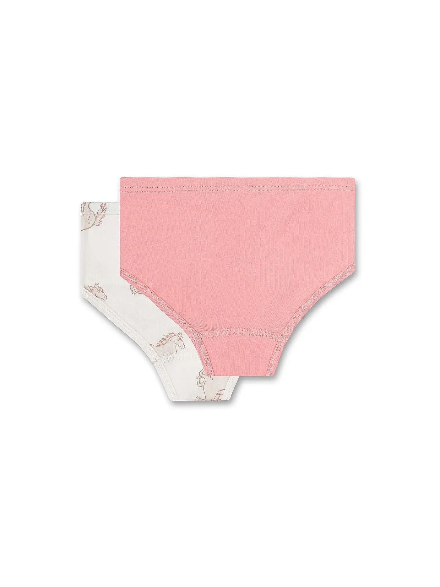 SANETTA | Mädchen Slip 2-er Pkg. Pferde  | weiss