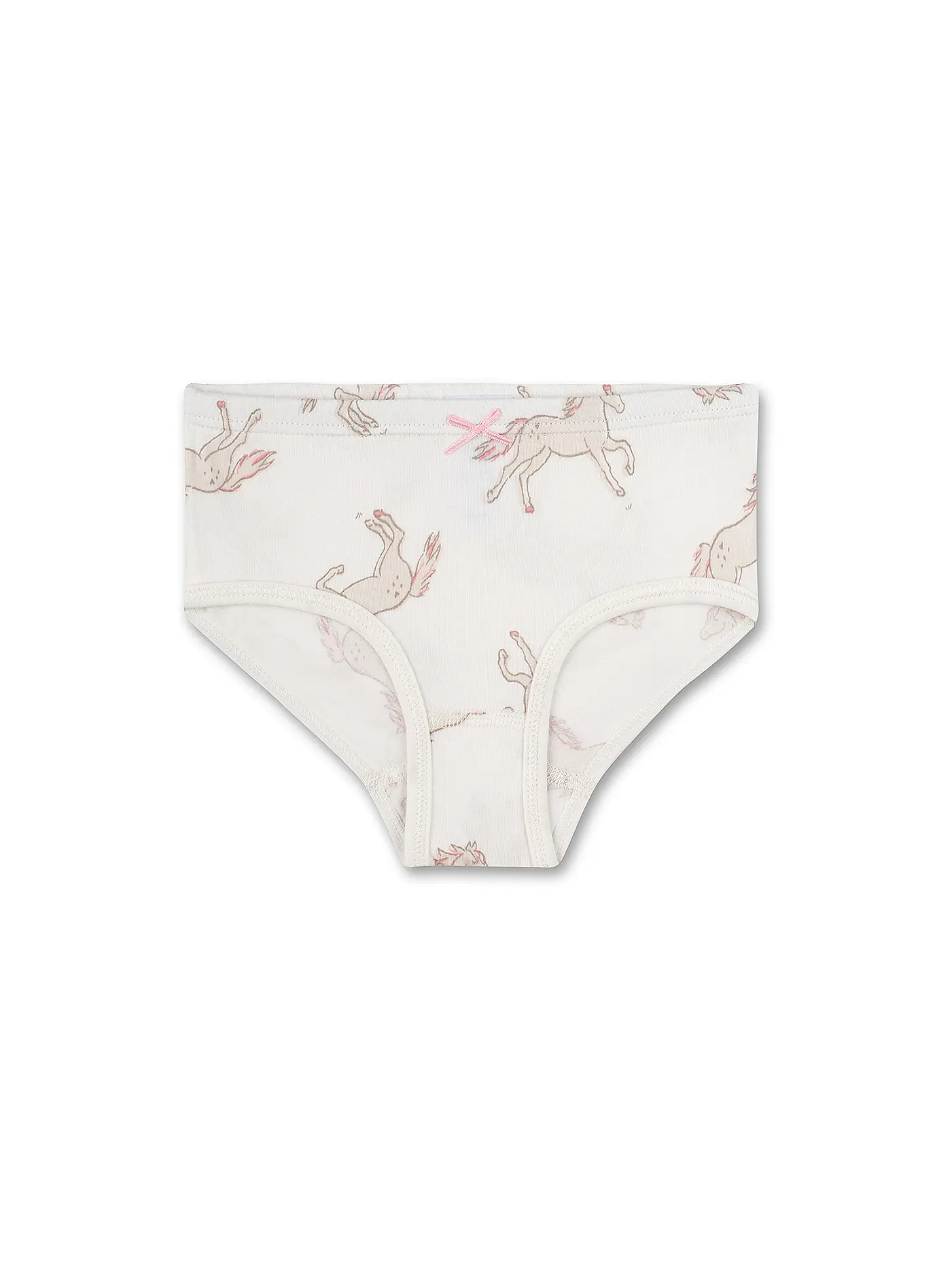 SANETTA | Mädchen Slip 2-er Pkg. Pferde  | weiss
