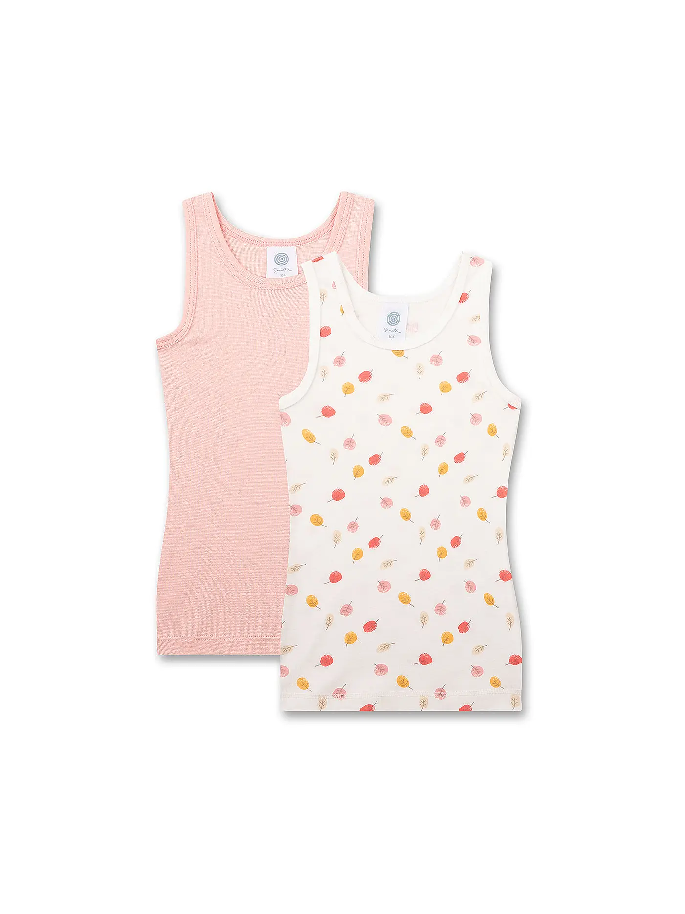 SANETTA | Mädchen Top 2er Pkg. white pebb  | creme