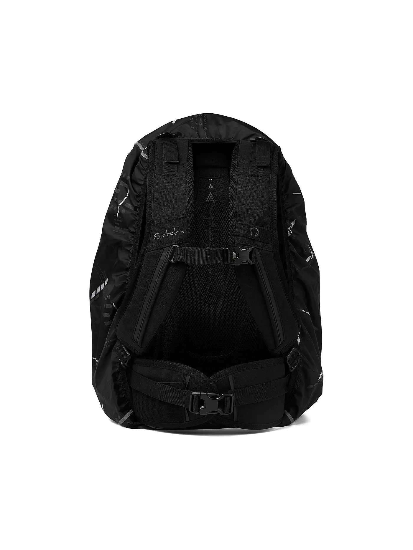 SATCH | Regencape für Satch-Rucksäcke Ninja Matrix Black | schwarz