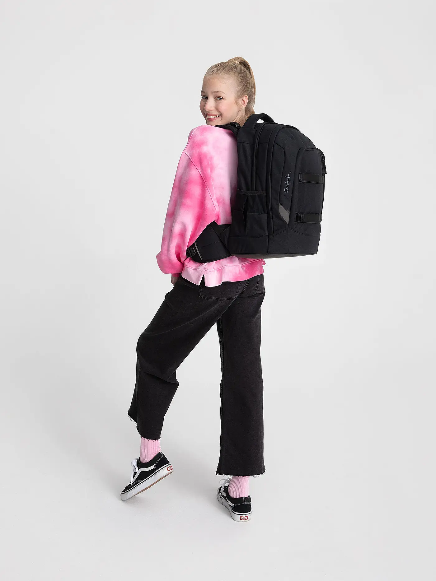 SATCH | Schulrucksack Pack - Blackjack | schwarz