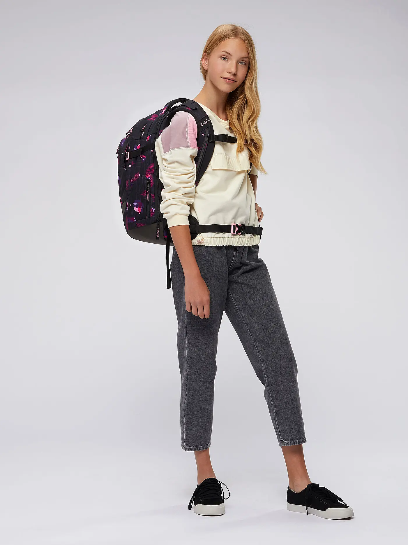 SATCH | Schulrucksack Satch Match Msytic Nights | dunkelrot