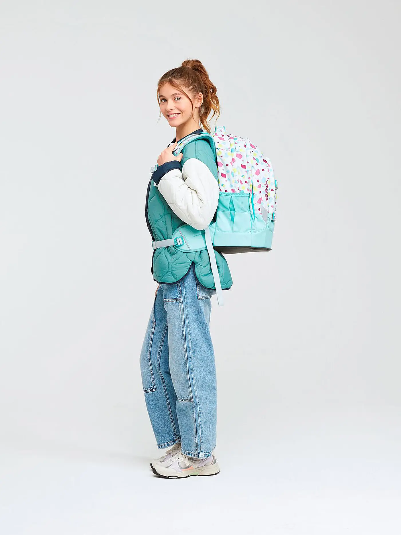 SATCH | Schulrucksack Satch Pack Dreamy Mosaic | mint