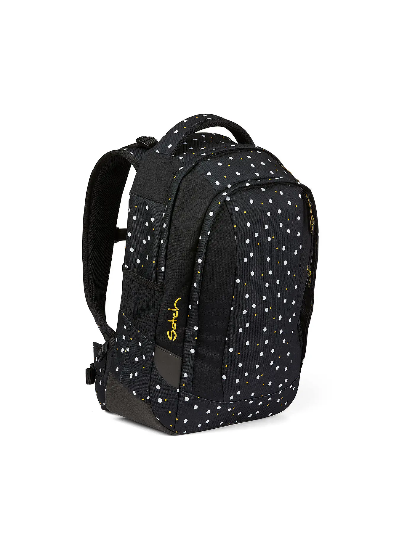 SATCH | Schulrucksack Sleek - Lazy Daisy | schwarz