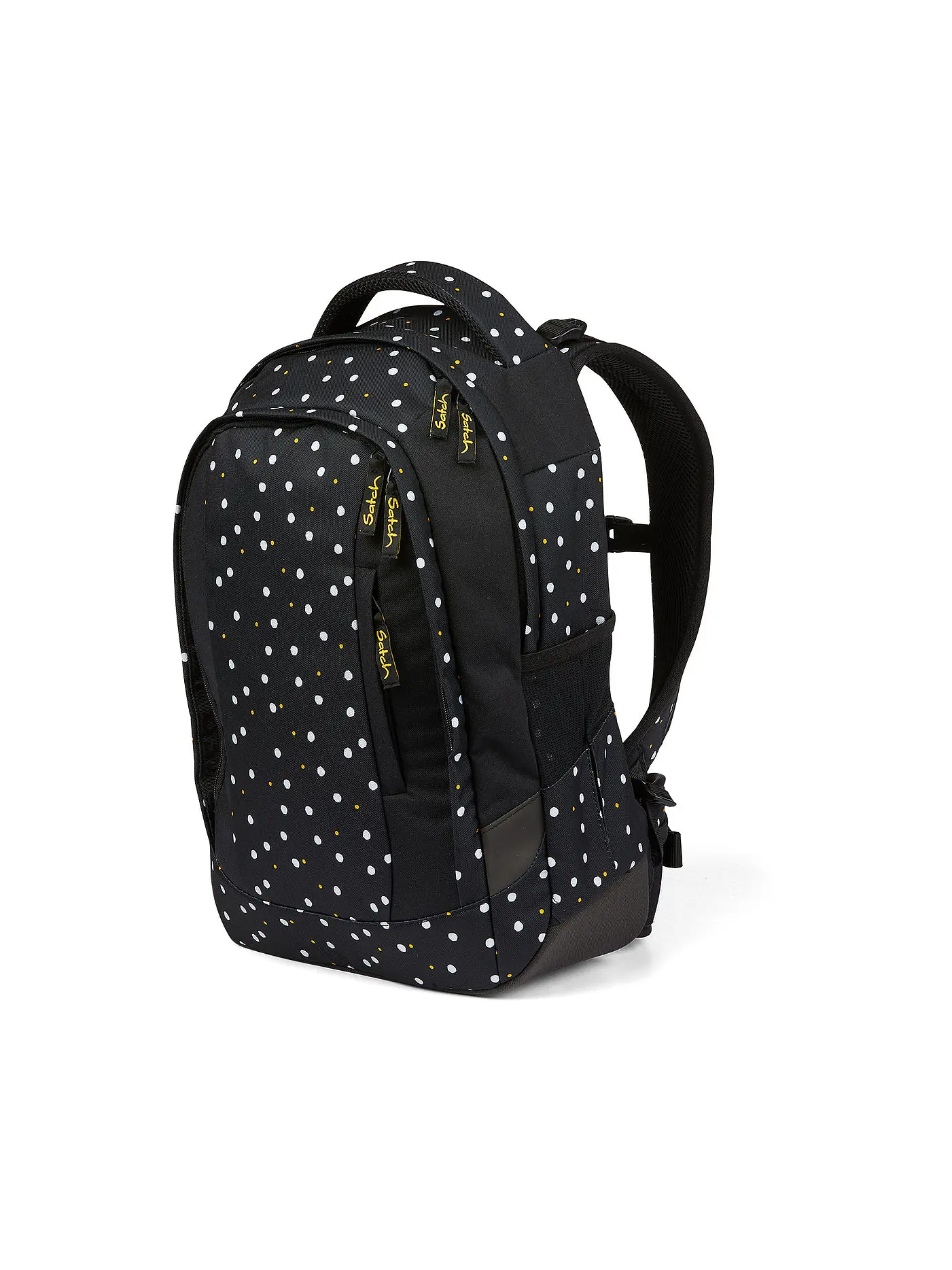 SATCH | Schulrucksack Sleek - Lazy Daisy | schwarz