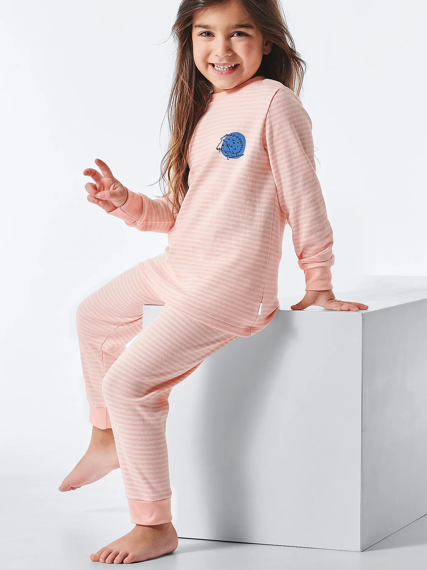 SCHIESSER | Mädchen Pyjamaset | orange