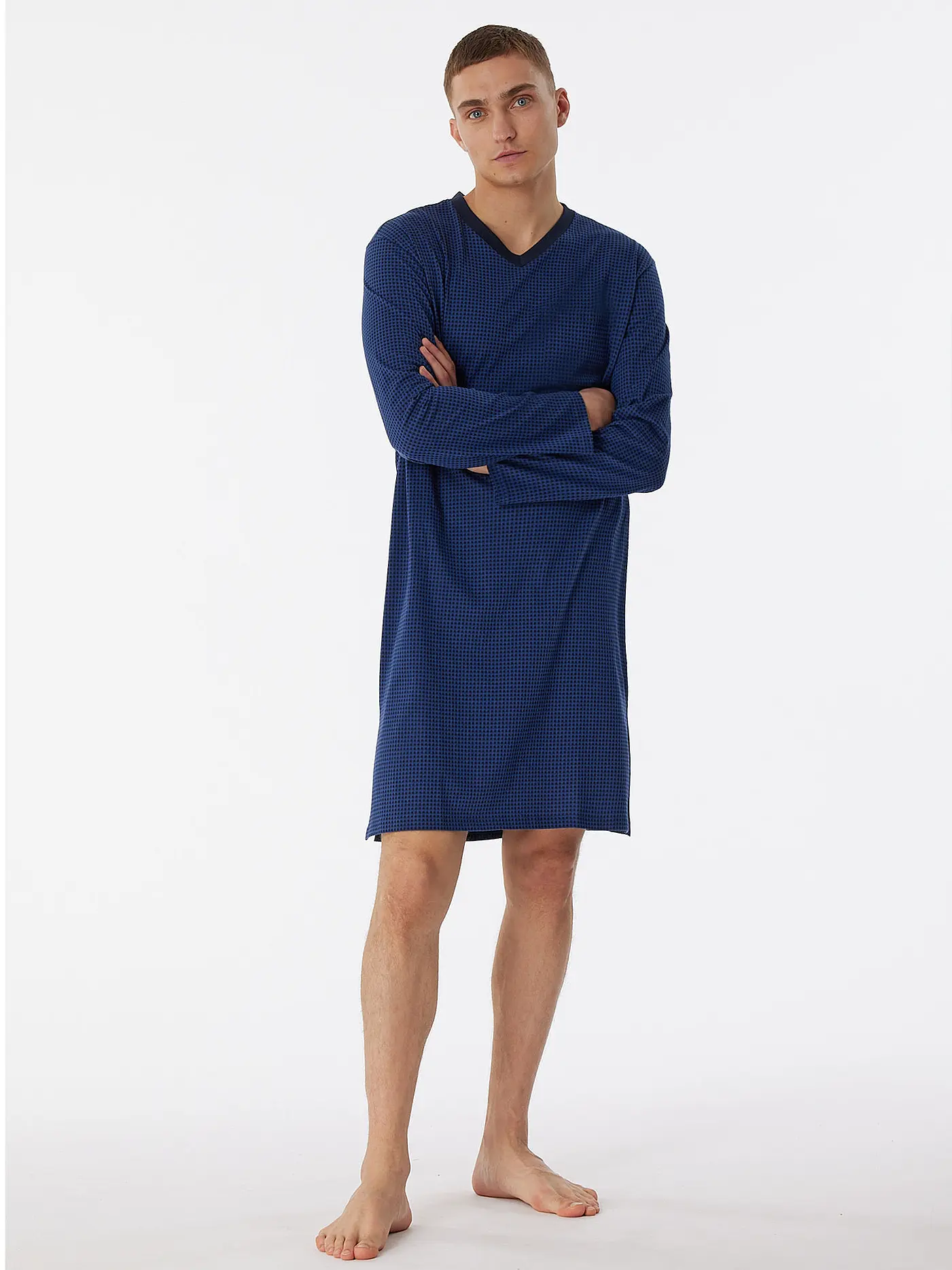 SCHIESSER | Nachthemd  | blau