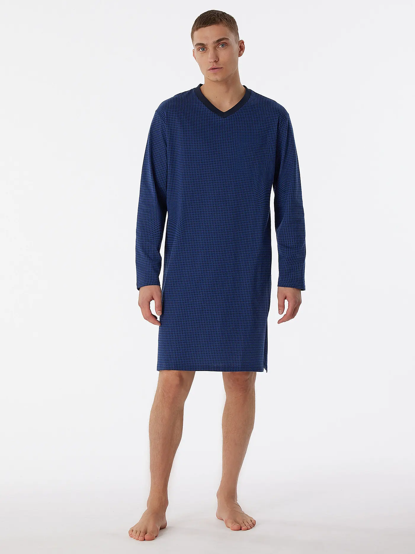 SCHIESSER | Nachthemd  | blau