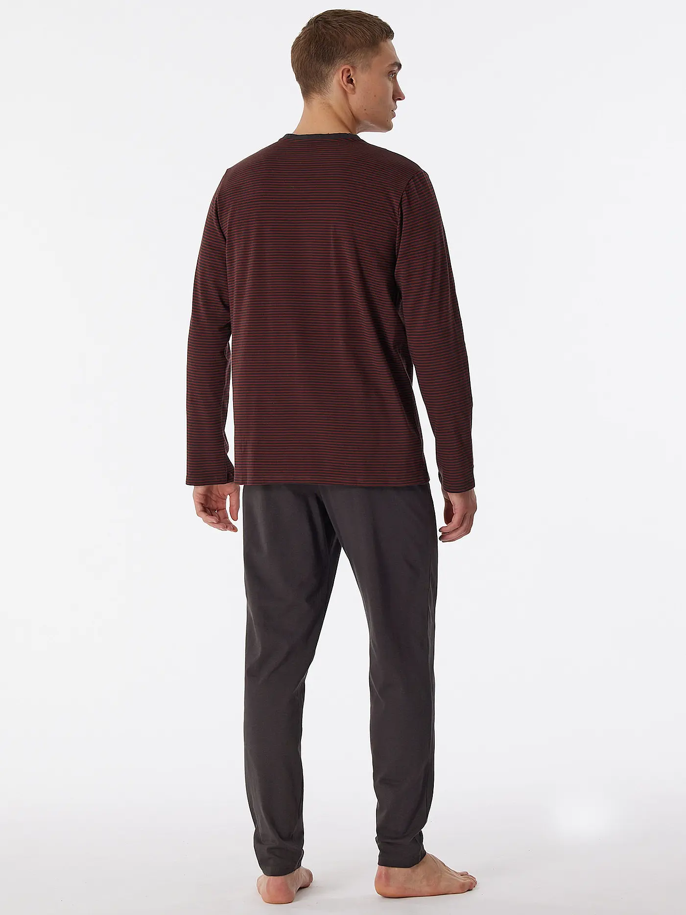 SCHIESSER | Pyjama  | dunkelrot