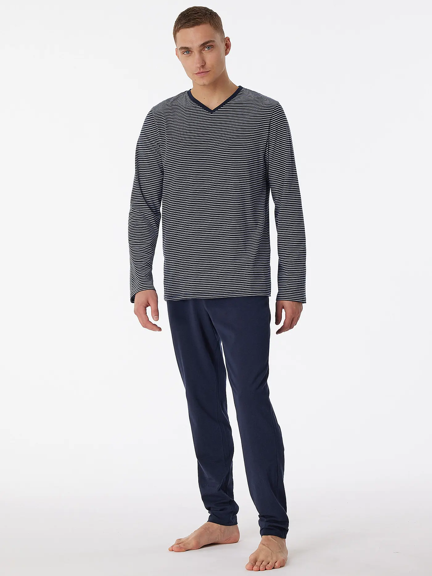 SCHIESSER | Pyjama  | blau