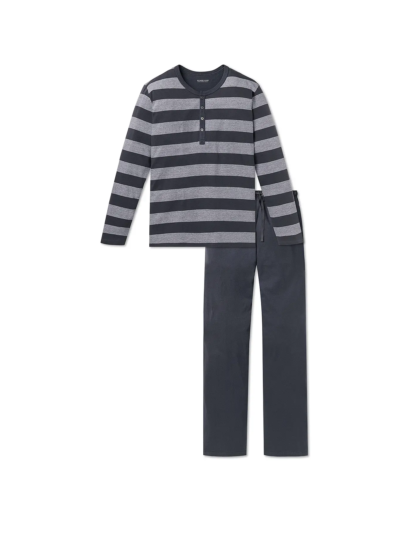 SCHIESSER | Pyjama  | grau