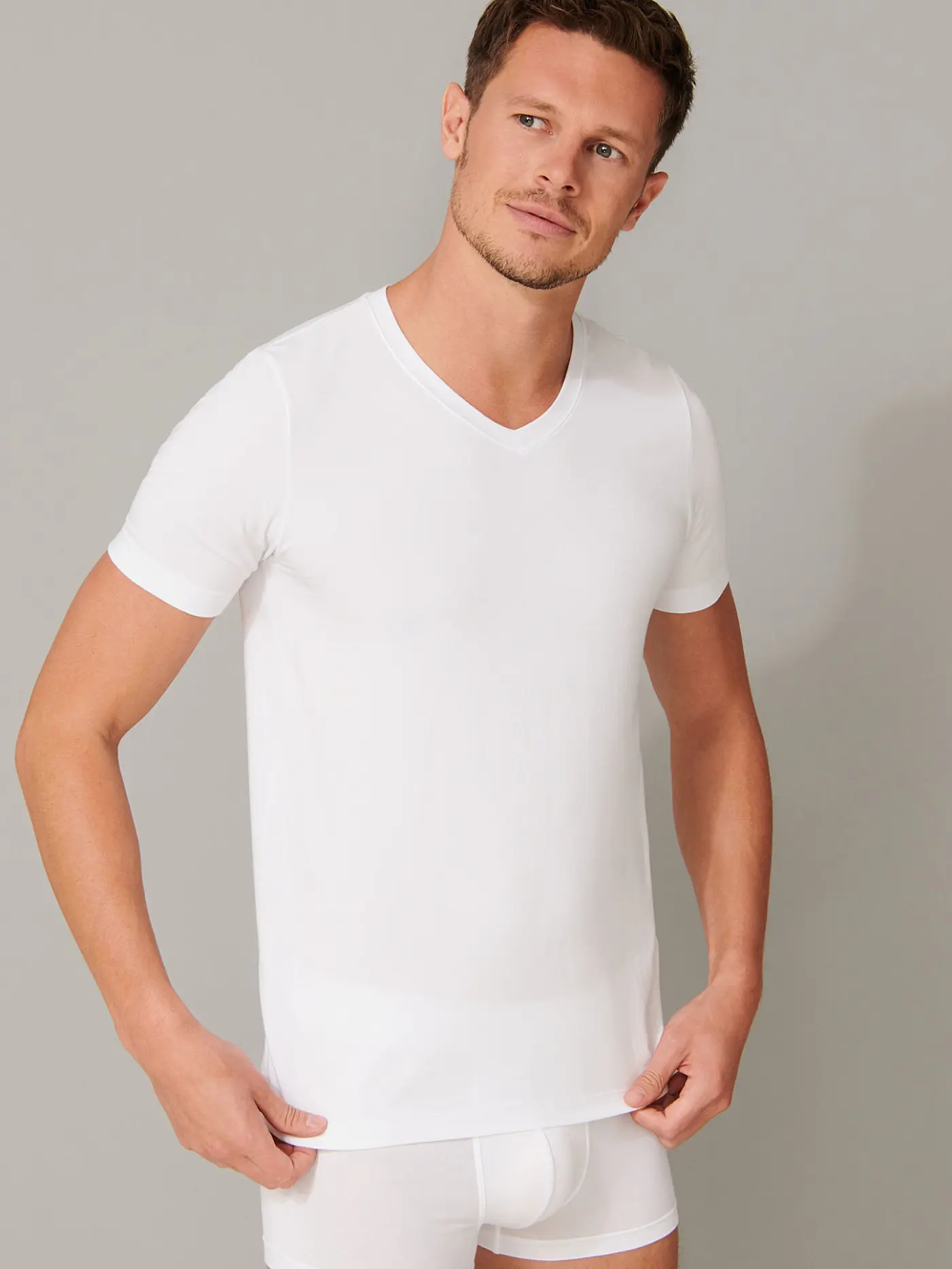 SCHIESSER | Shirt "Long Life Soft" | weiss