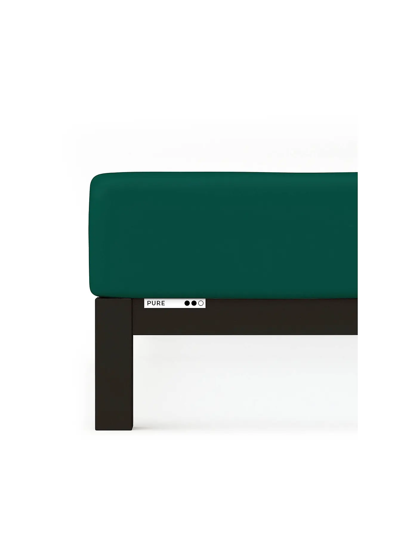 SCHLAFGUT | Jersey Spannleintuch PURE 140x200cm Green Deep L  | dunkelblau