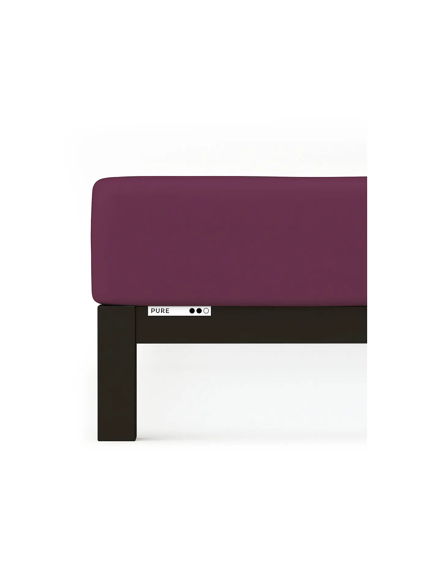 SCHLAFGUT | Jersey Spannleintuch PURE 140x200cm Purple Deep L  | beere
