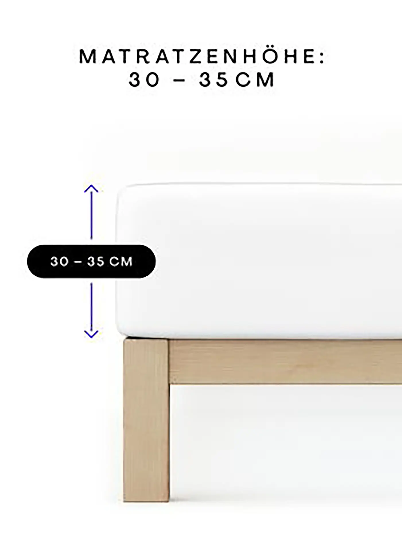 SCHLAFGUT | Jersey Spannleintuch PURE 90x200cm Sand Light S | beige