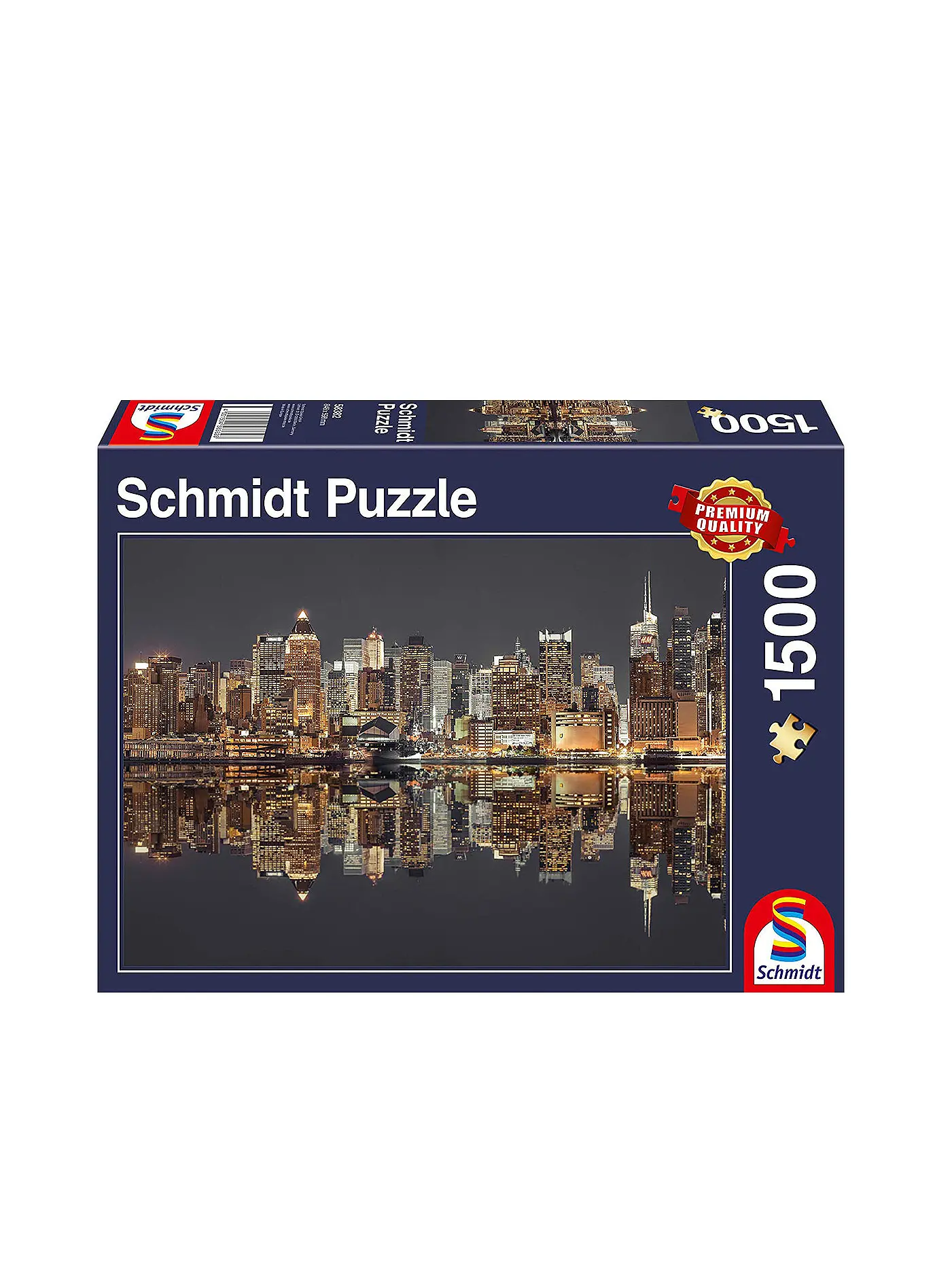 SCHMIDT-SPIELE | Puzzle - New York Skyline bei Nacht (1500 Teile) | keine Farbe