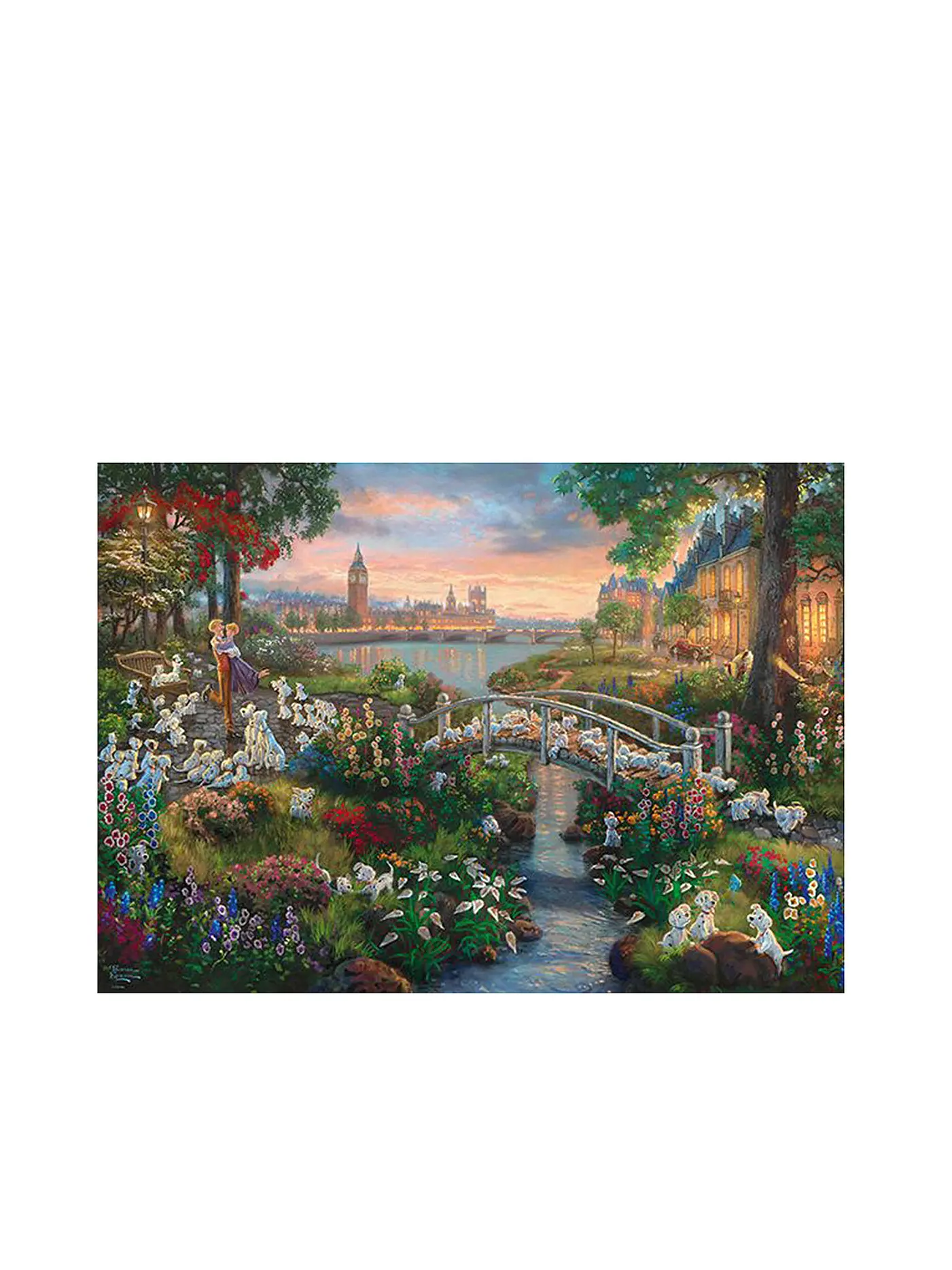 SCHMIDT-SPIELE | Puzzle - Thomas Kinkade Studios: Painter of Light - Disney 101 Dalmatiner 1000 Teile | keine Farbe