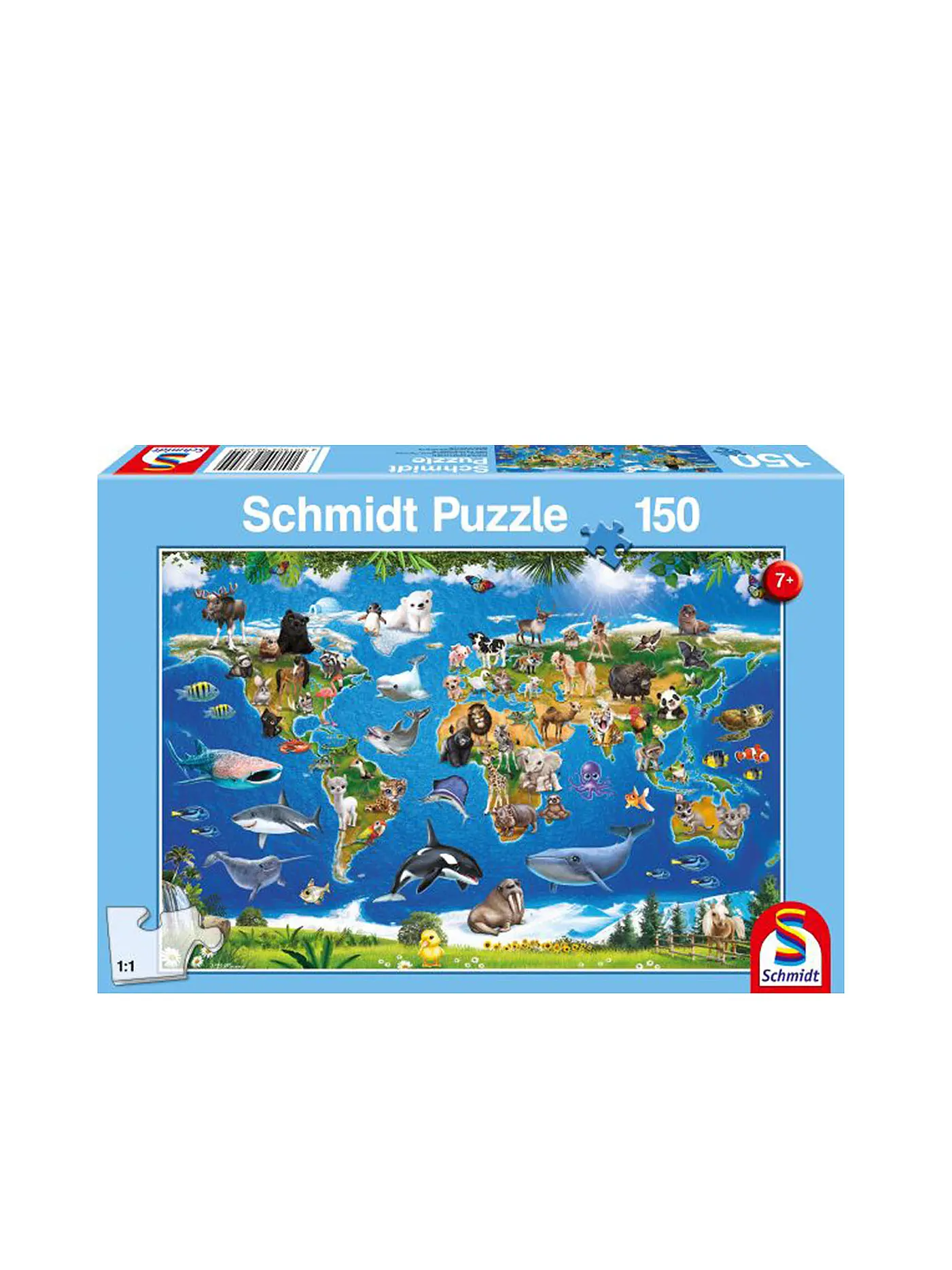 SCHMIDT-SPIELE | Puzzle Lococo Tierwelt 150 Teile | keine Farbe