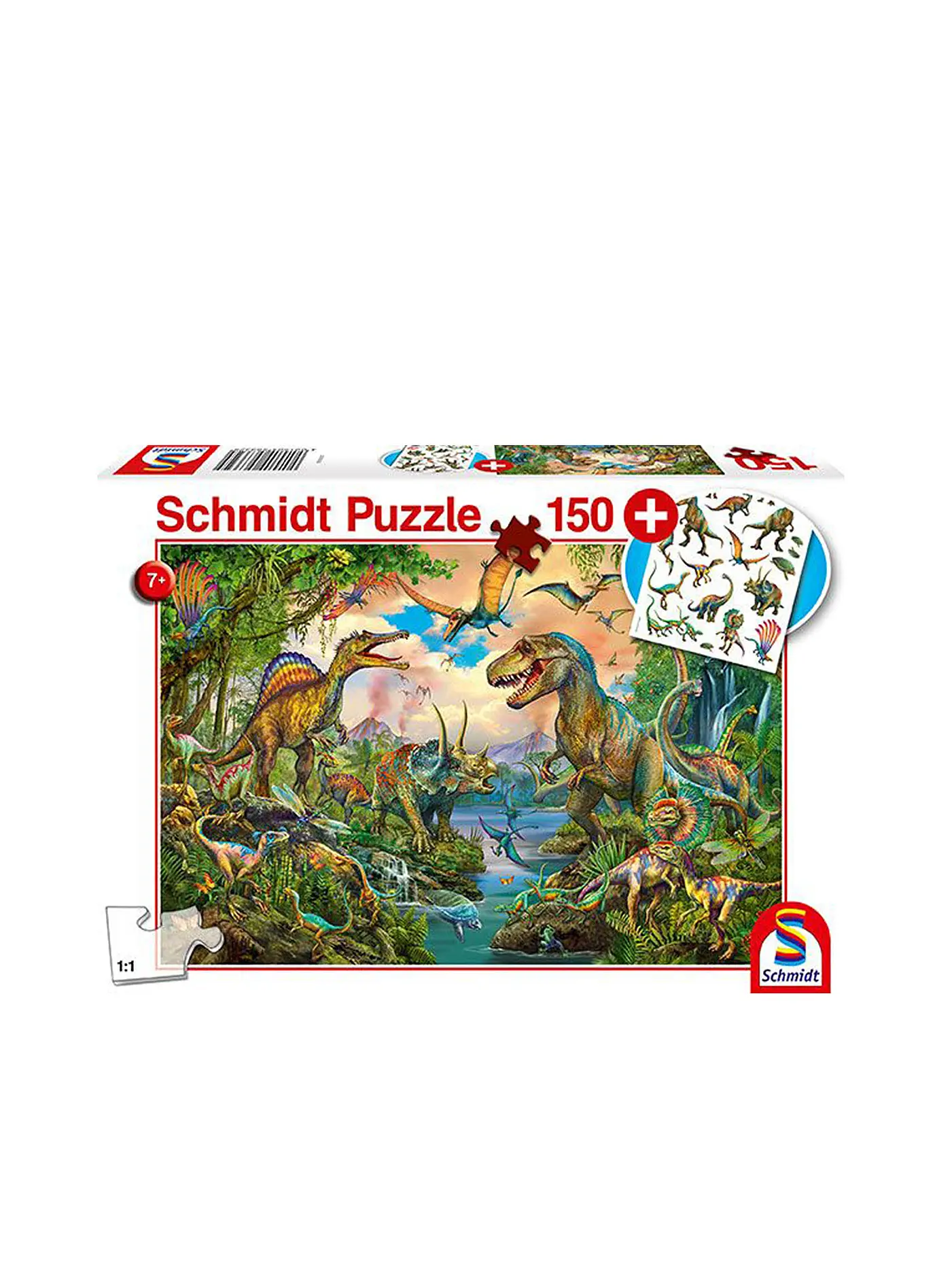SCHMIDT-SPIELE | Puzzle Wolde Dinos 150 Teile | keine Farbe
