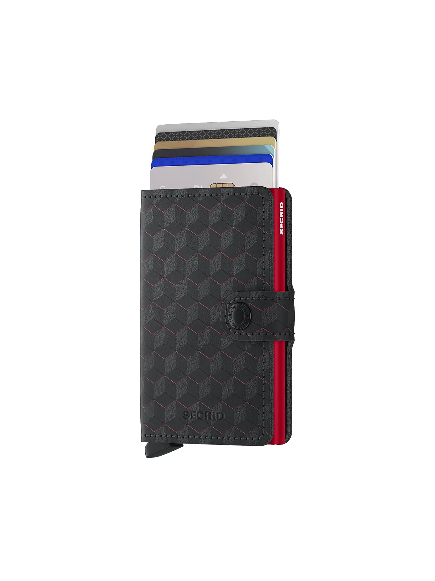 SECRID | Geldbörse - Miniwallet Optical Mini Black Red | schwarz