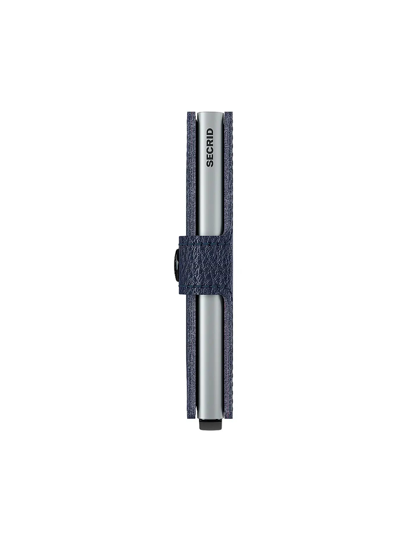 SECRID | Geldbörse - Miniwallet Vegetable Tanned Mini Navy/Silver | blau