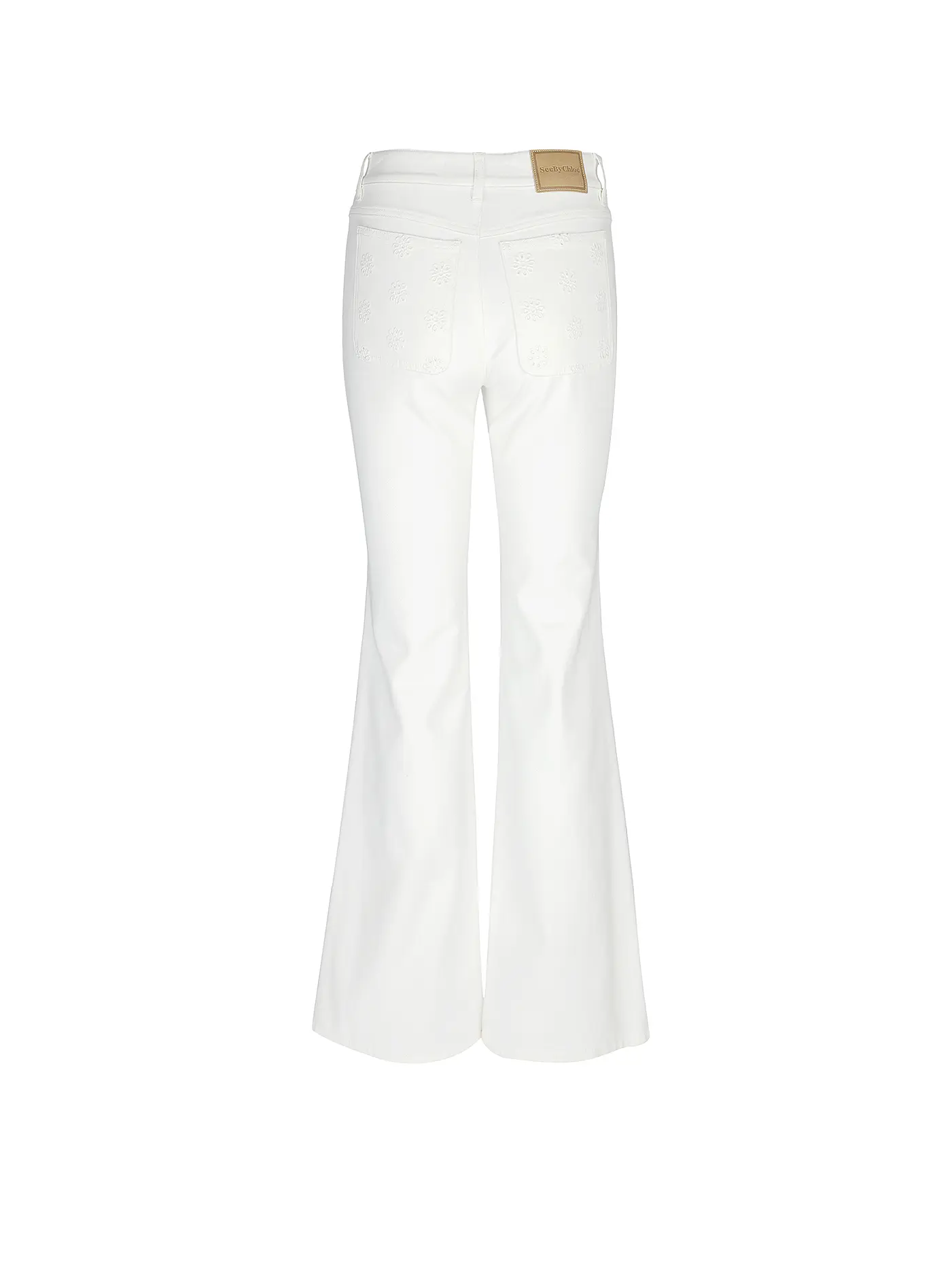 SEE BY CHLOE | Hose Flared  | weiss