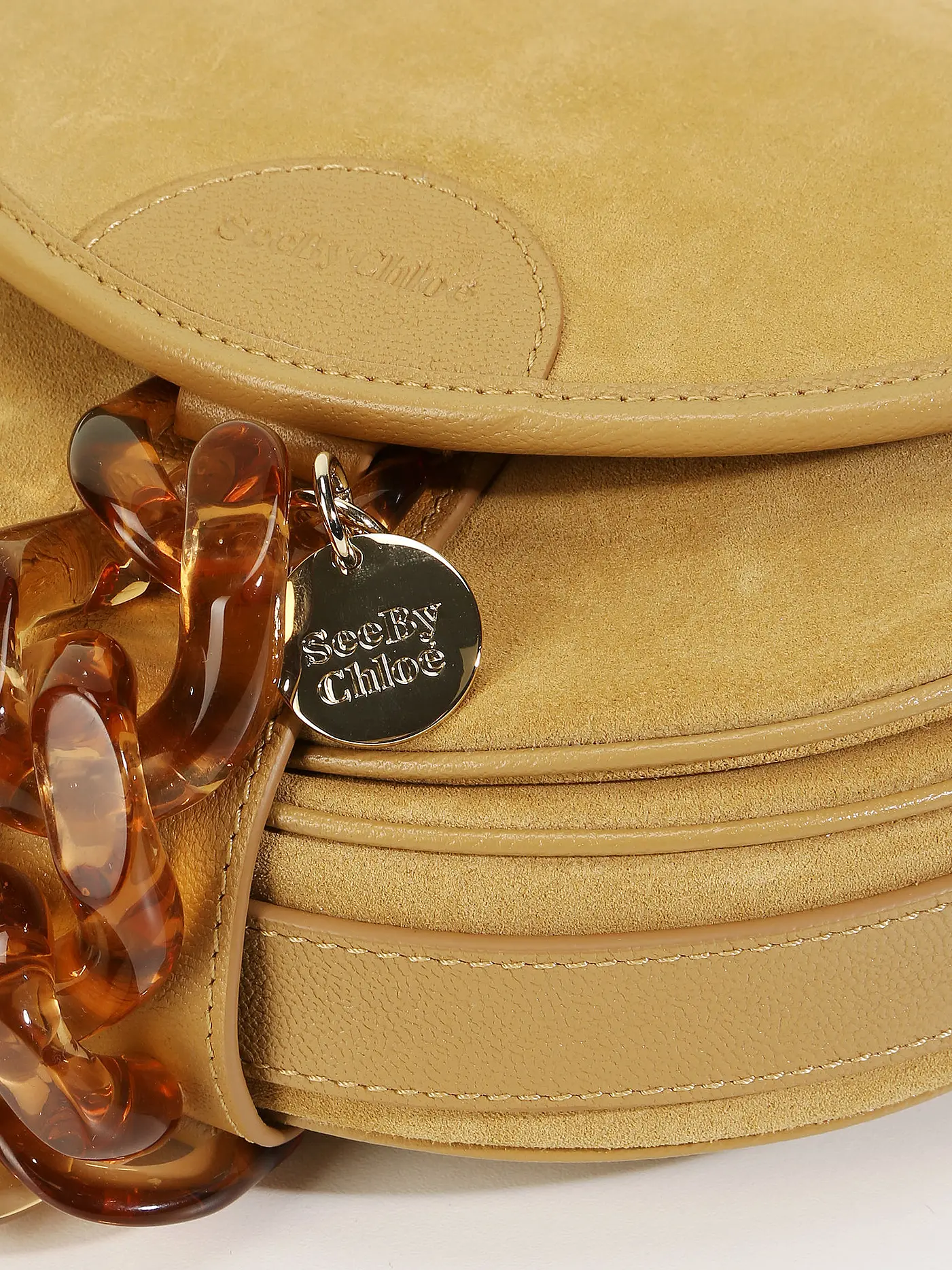 SEE BY CHLOE | Ledertasche - Umhängetasche Mara | beige