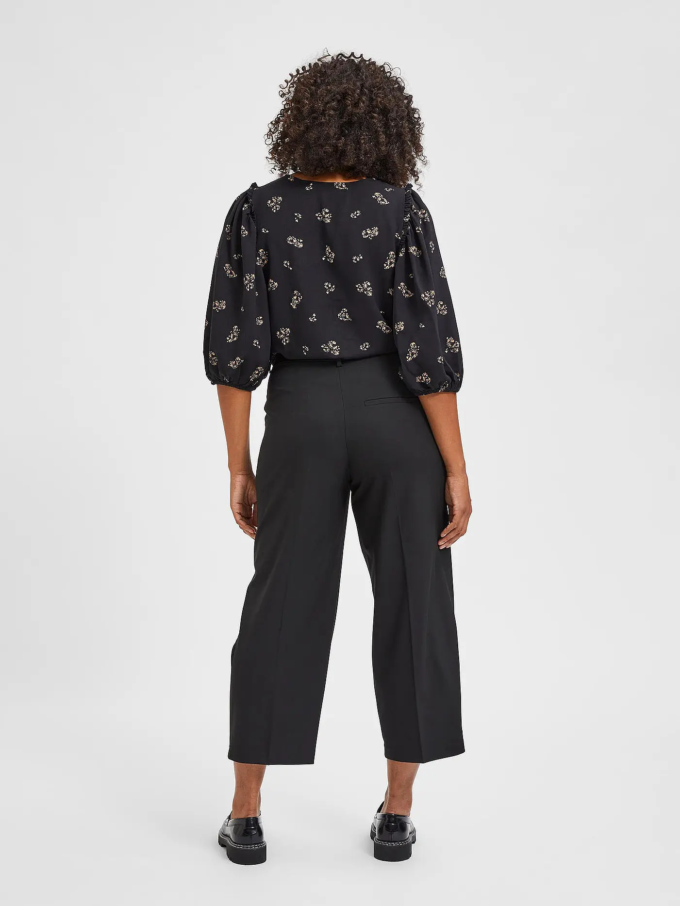 SELECTED CURVE | Culotte | schwarz