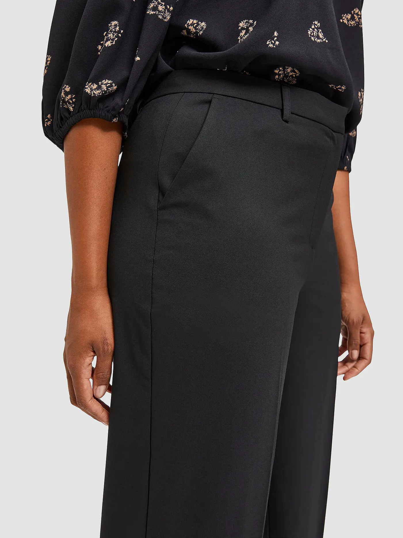 SELECTED CURVE | Culotte | schwarz