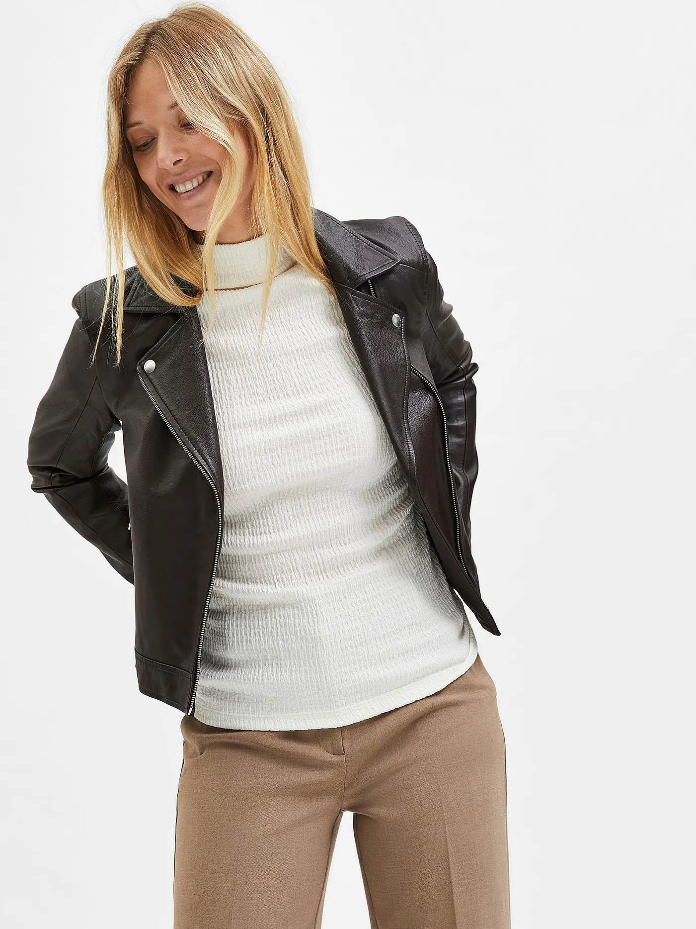 SELECTED FEMME |  Langarmshirt SLFBEA | weiss