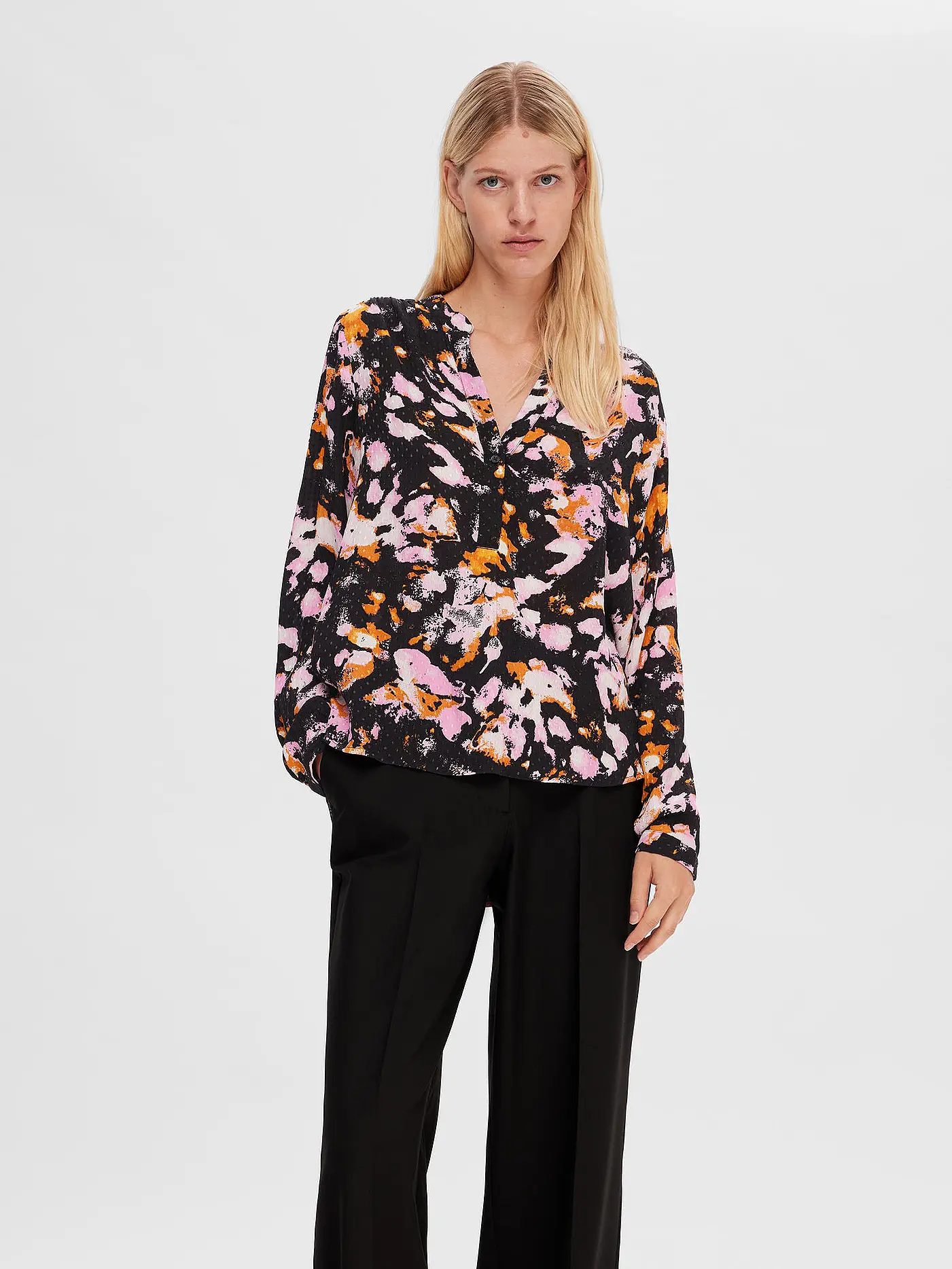 SELECTED FEMME | Blusenshirt SLFIRENE | schwarz