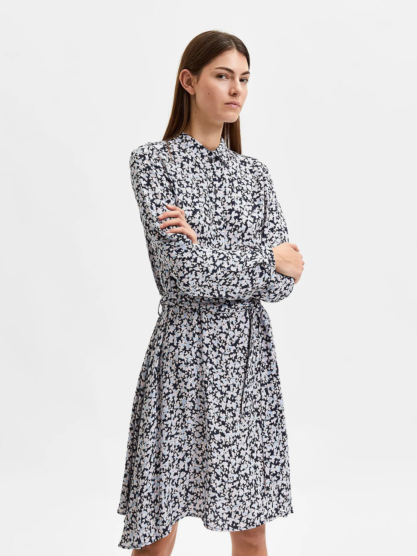 SELECTED FEMME | Hemdblusenkleid SLFFIOLA | weiss