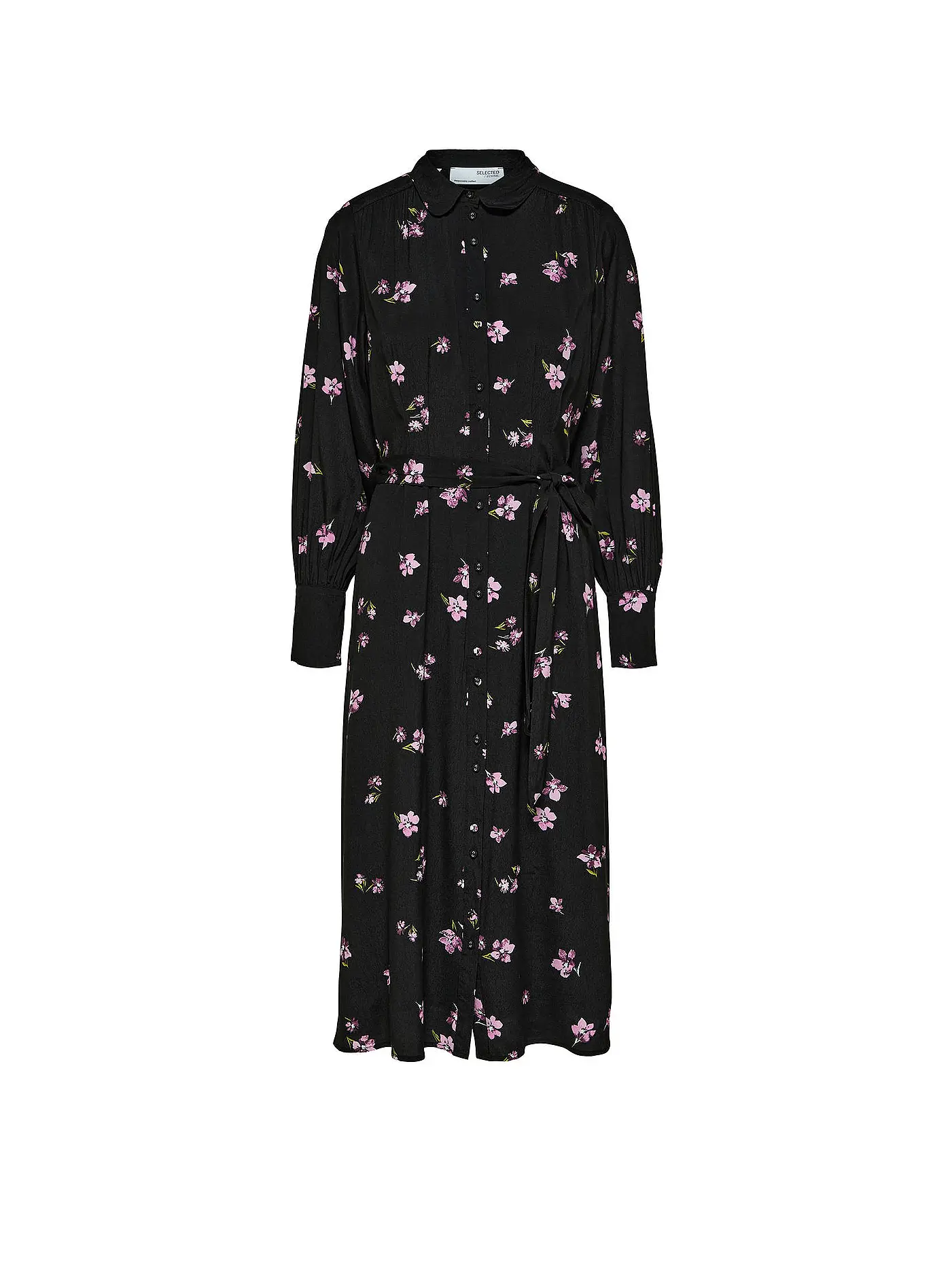 SELECTED FEMME | Hemdblusenkleid SLFWALDA  | schwarz